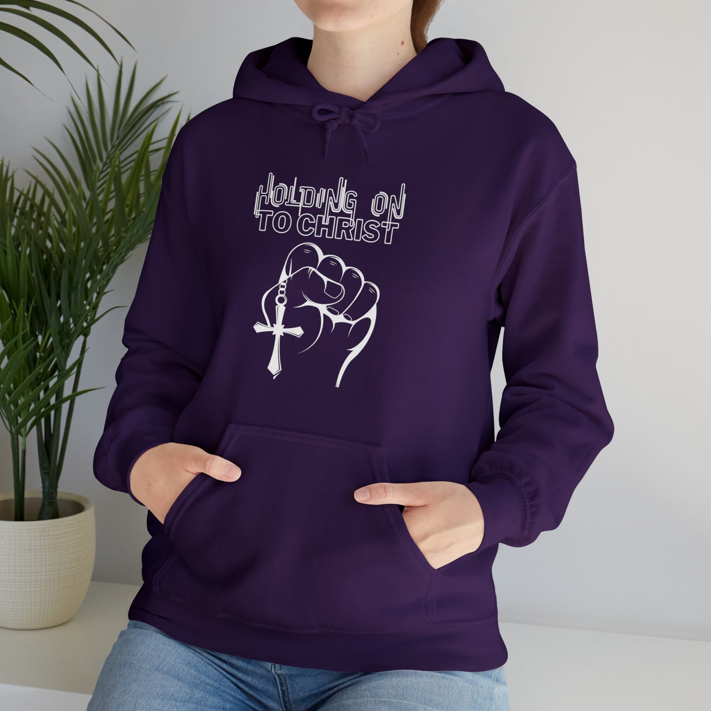 Holding On 2 Christ - Unisex Heavy Blend™ Hooded Sweatshirt