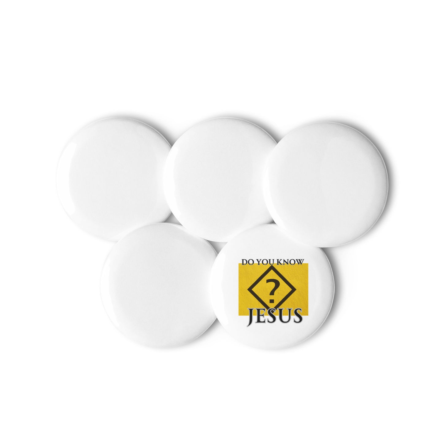Do You Know Jesus Set of pin buttons