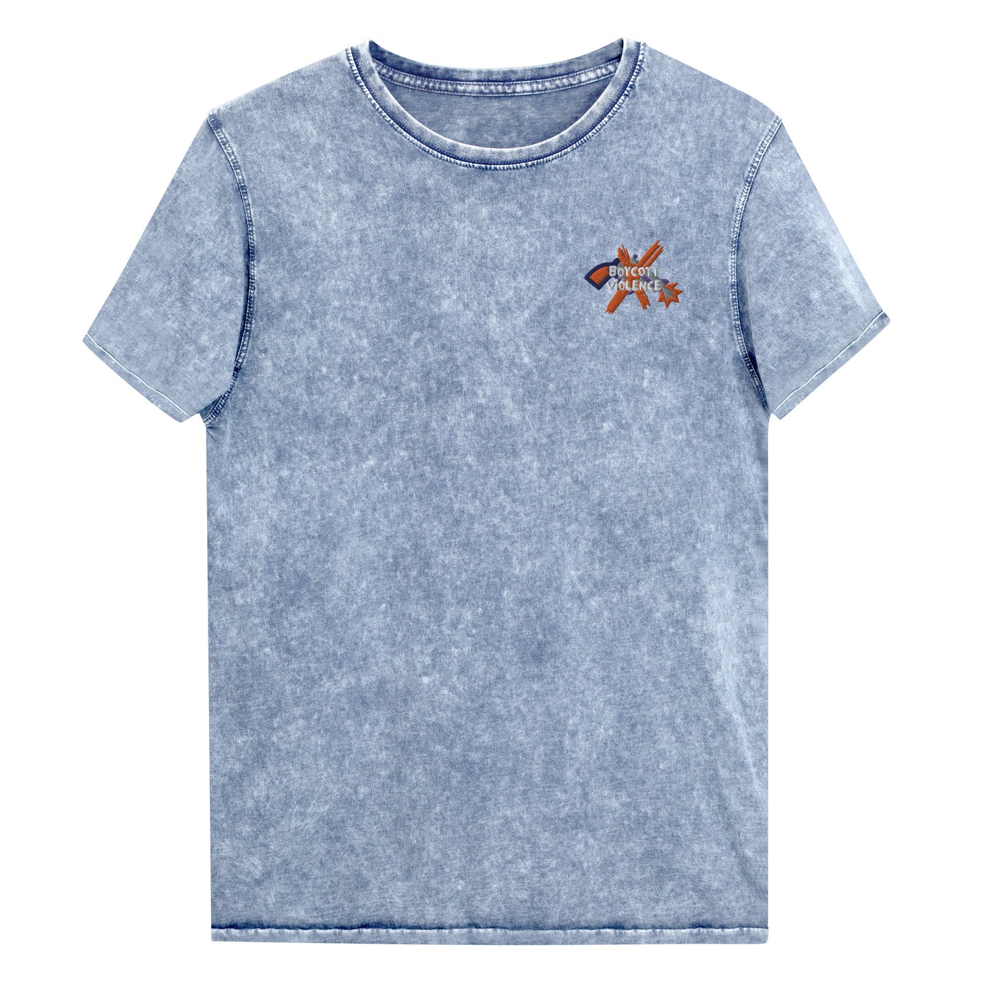 BoyCott Violence Denim T-Shirt