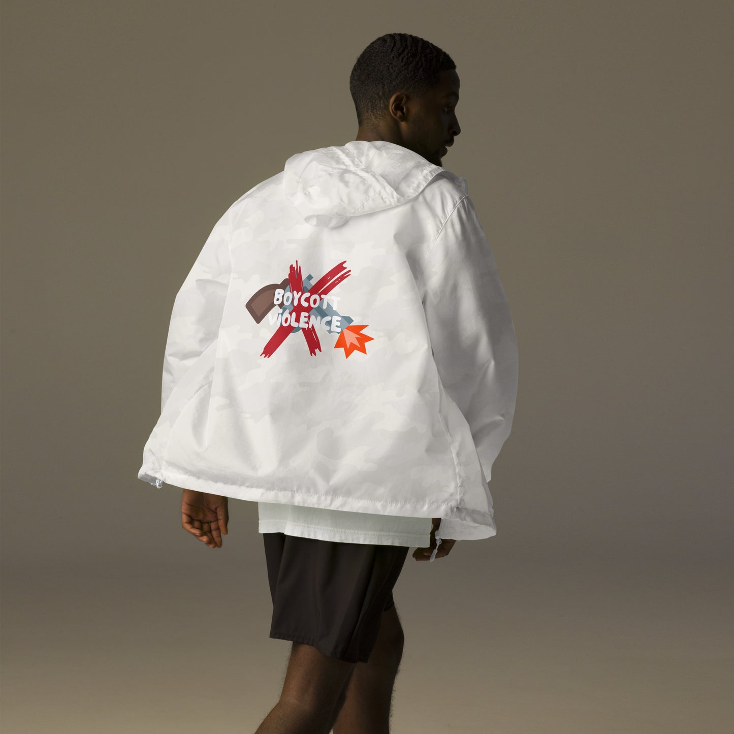Boycott Violence Windbreaker