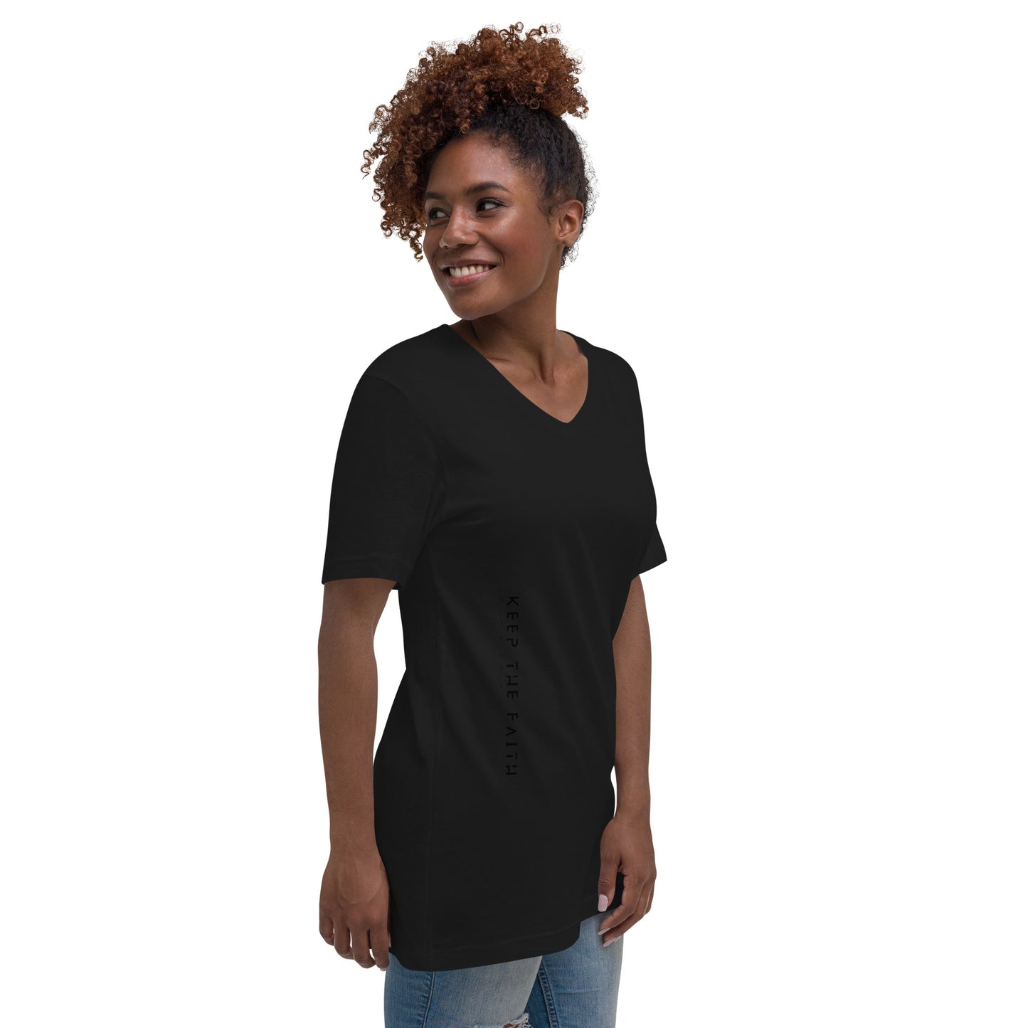Faith Unisex Short Sleeve V-Neck T-Shirt
