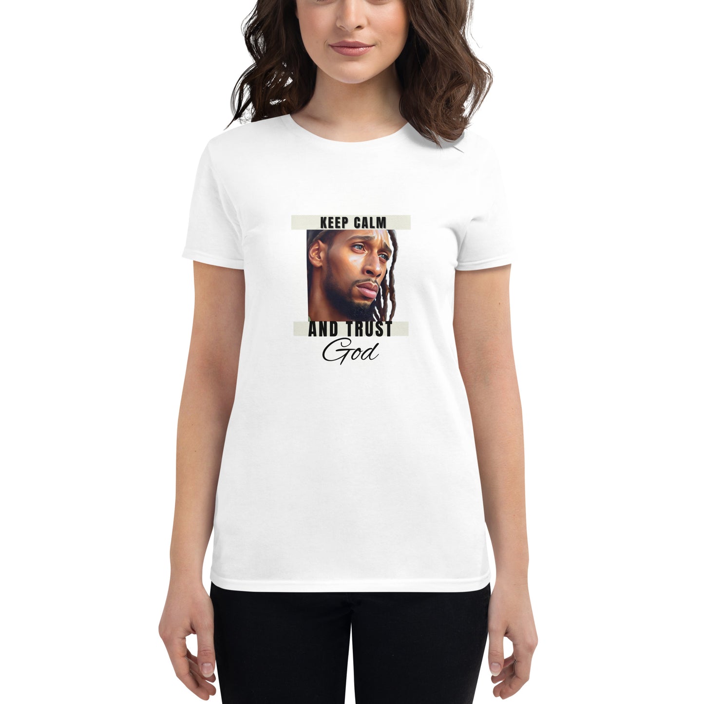 Women's short sleeve Black Jesus t-shirt