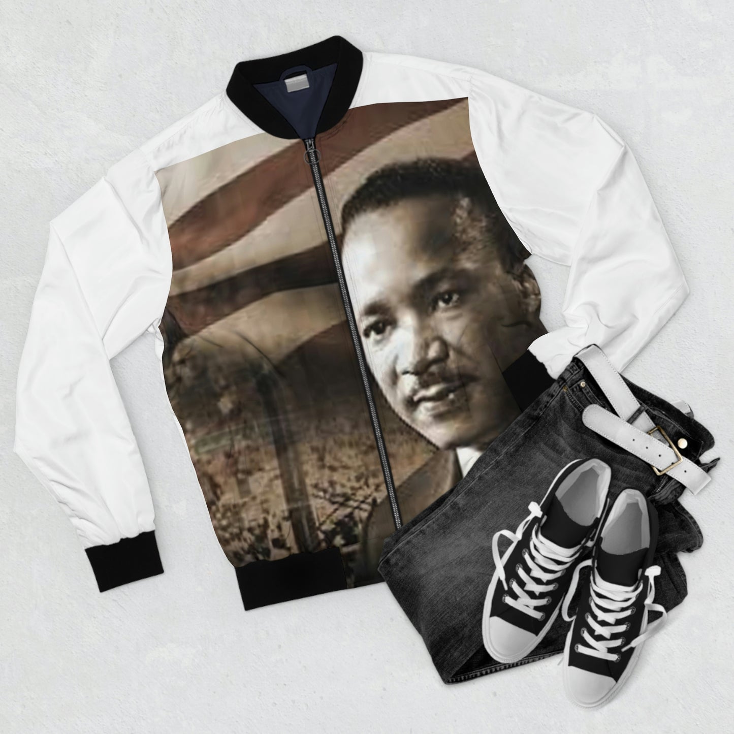 Men's MLK Bomber Jacket (AOP)