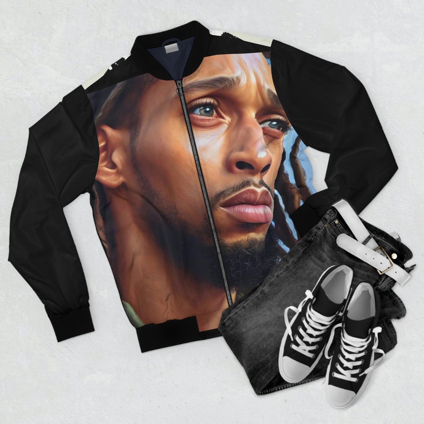 Black Jesus Men's Bomber Jacket (AOP)