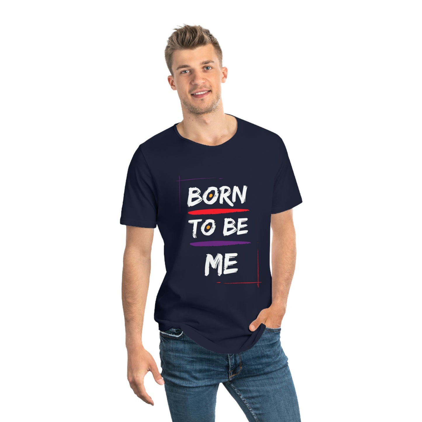 Men's Born to be Me Curved Hem Tee