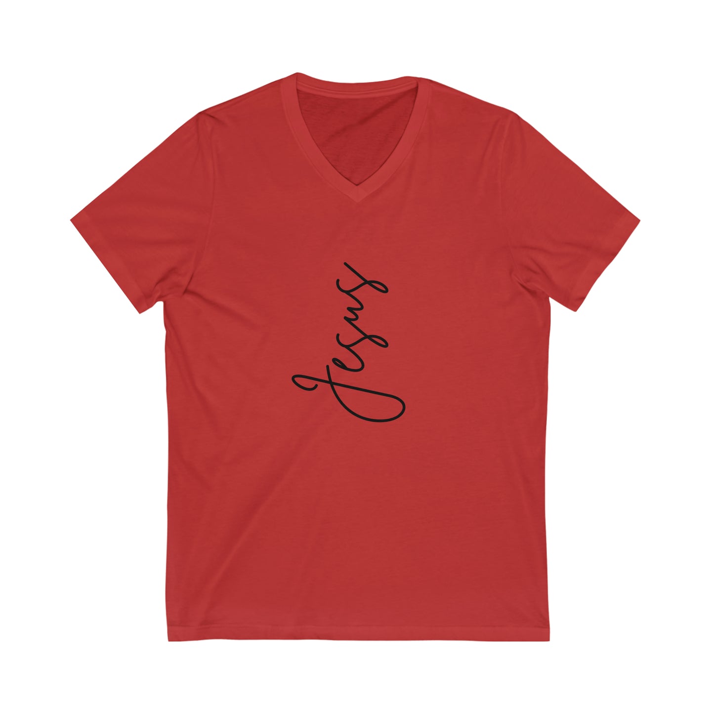 Jesus Jersey Short Sleeve V-Neck Tee