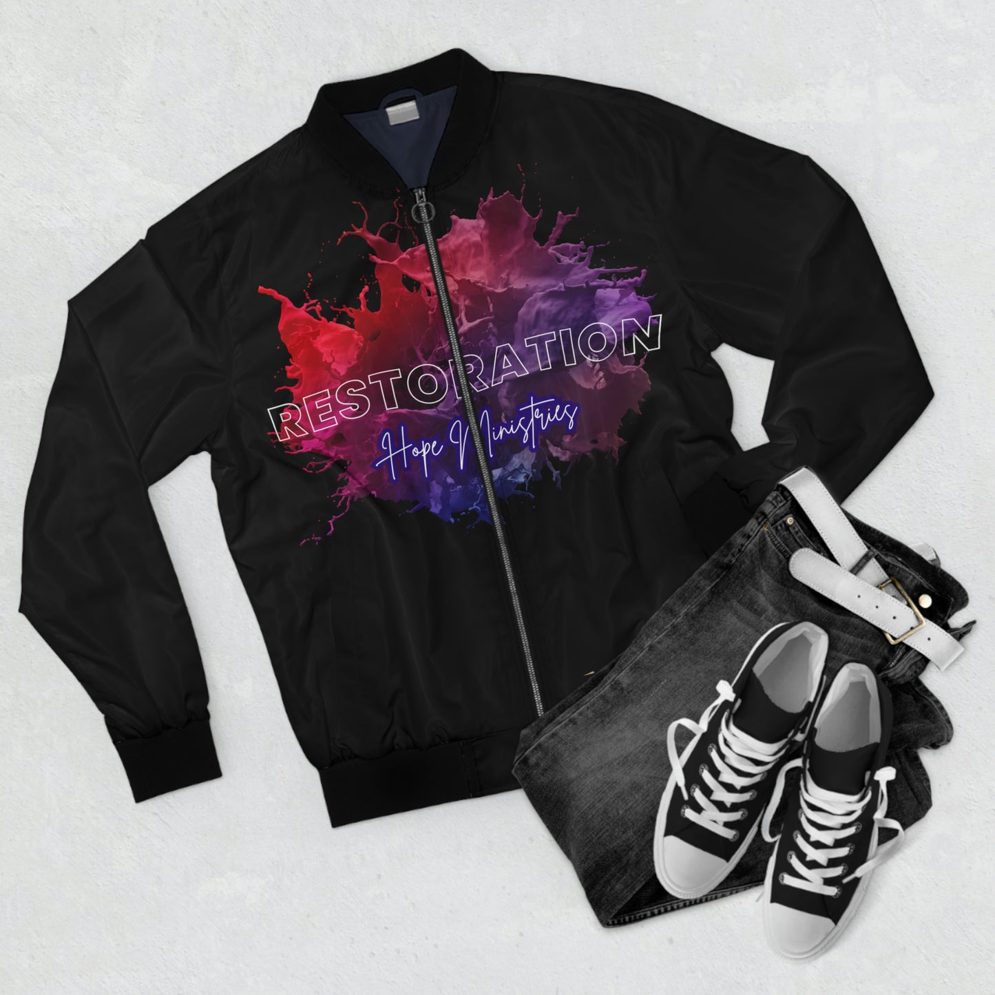 Restoration Hope Men's Bomber Jacket (AOP)