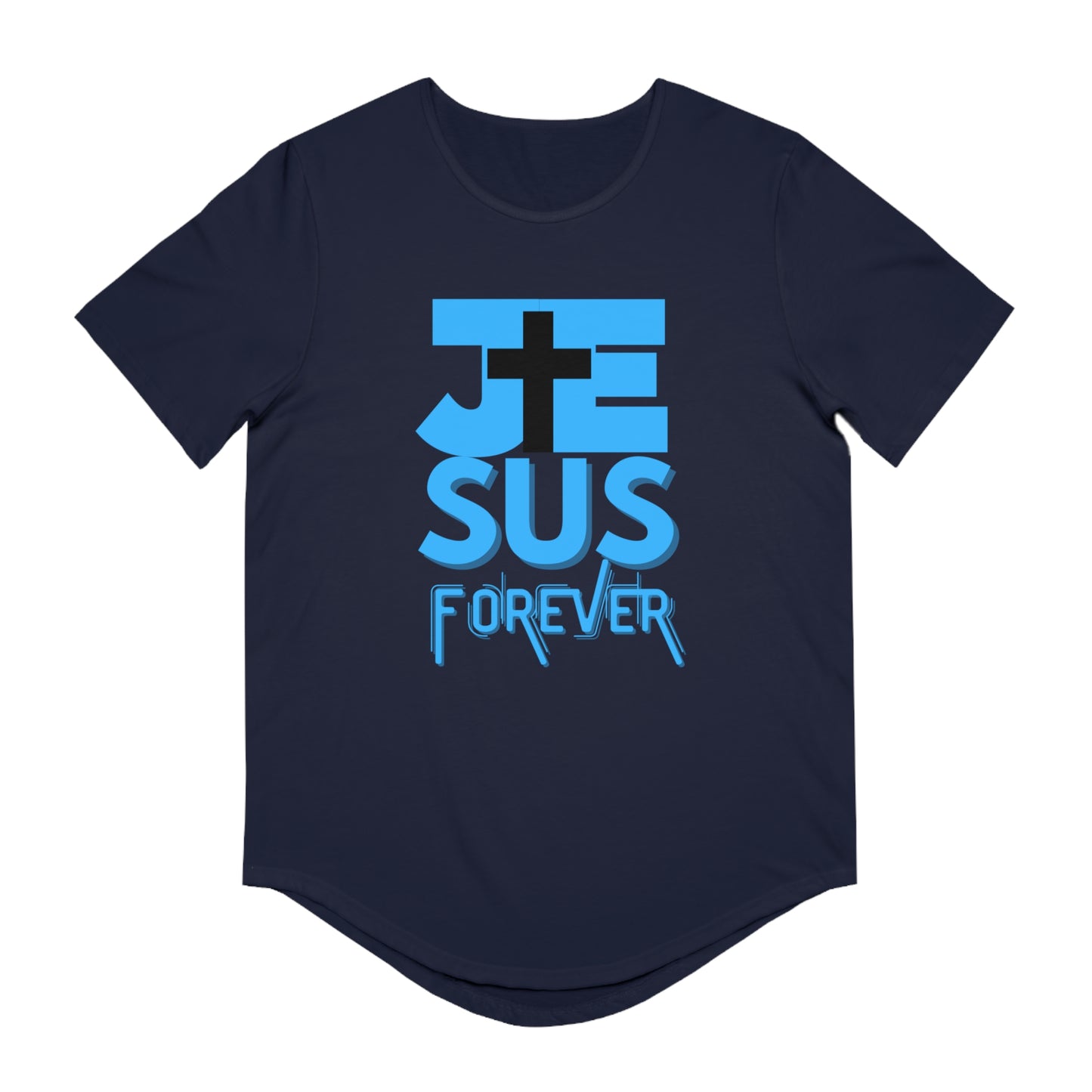 Men's Jersey Curved Hem Tee