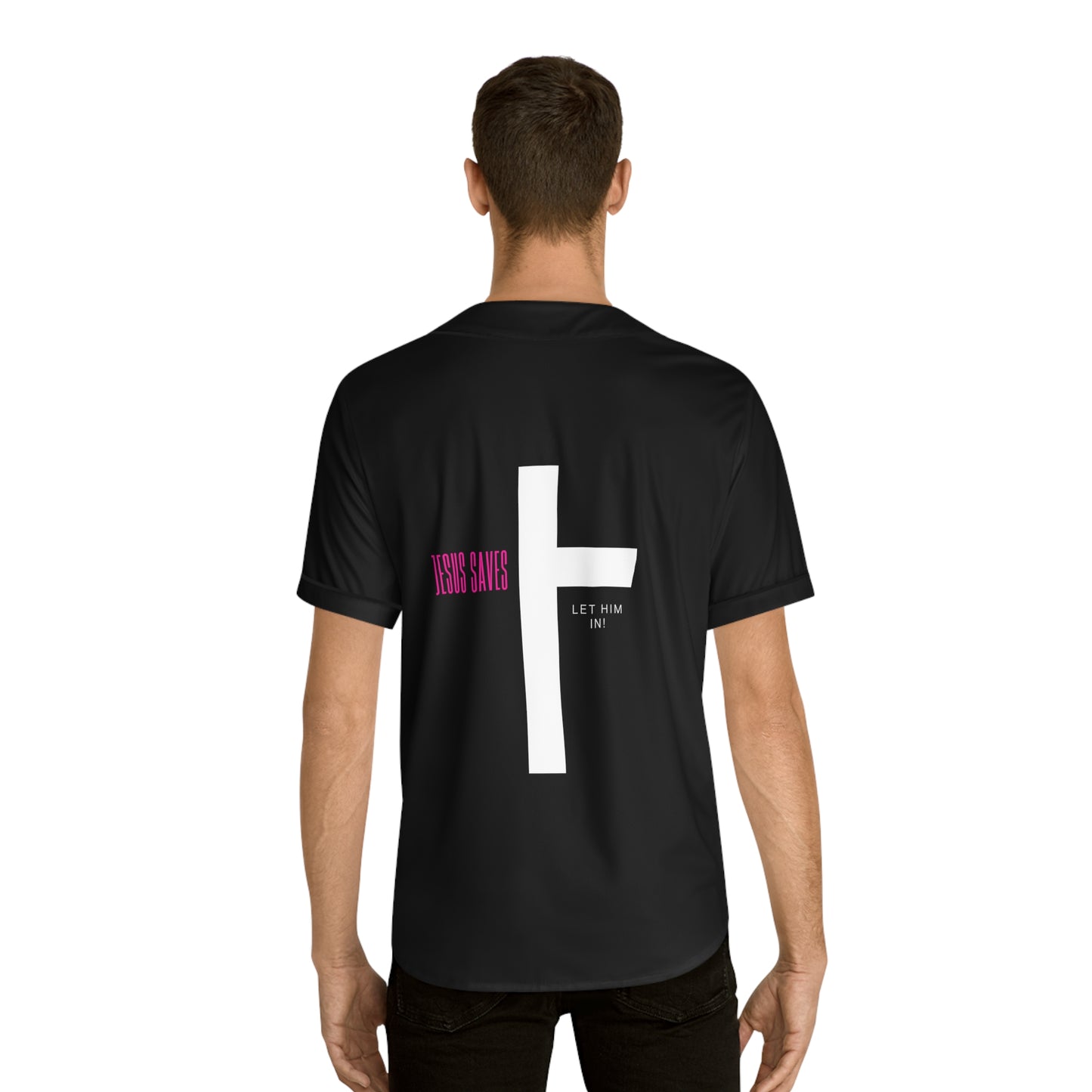 Faith-Inspired Men's Baseball Jersey (AOP)