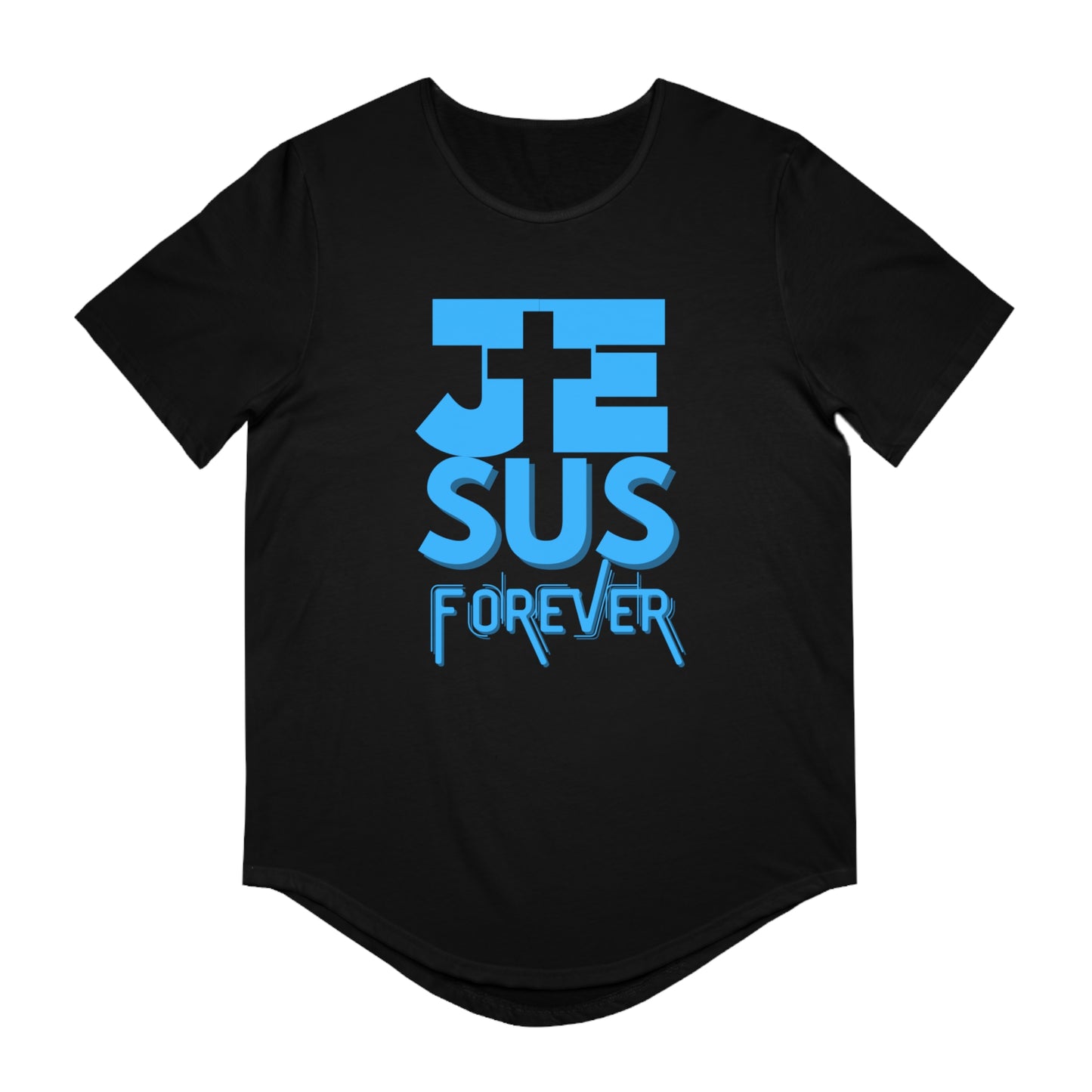 Men's Jersey Curved Hem Tee