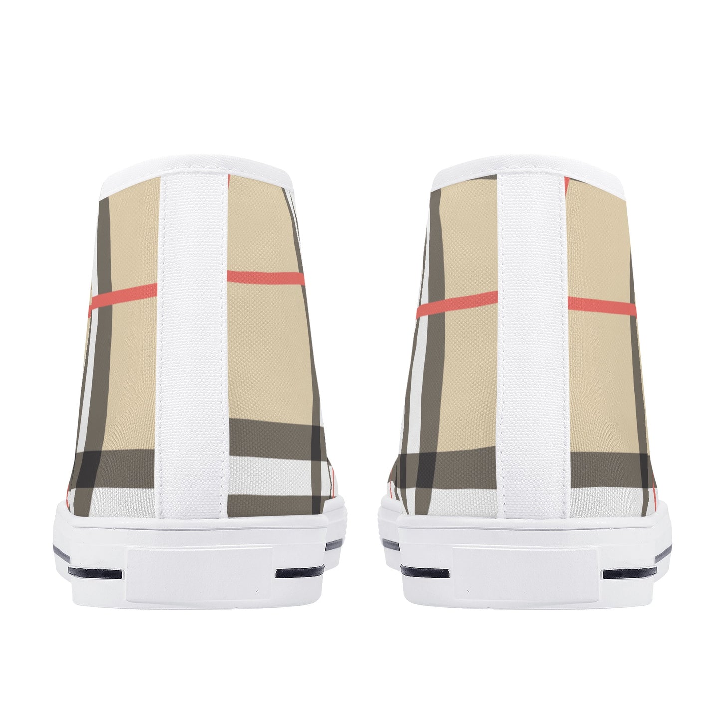 Mens High Top Checker Shoes