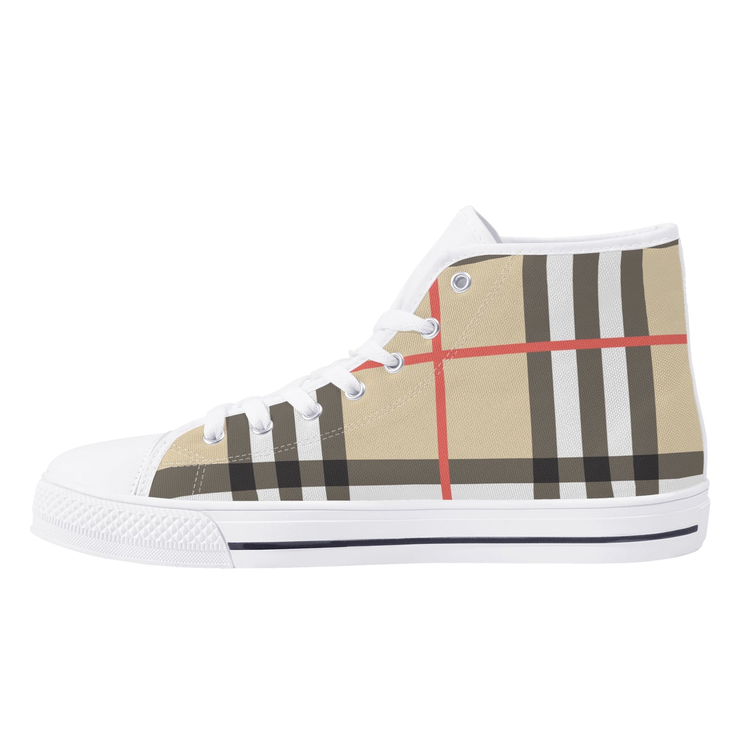 Mens High Top Checker Shoes
