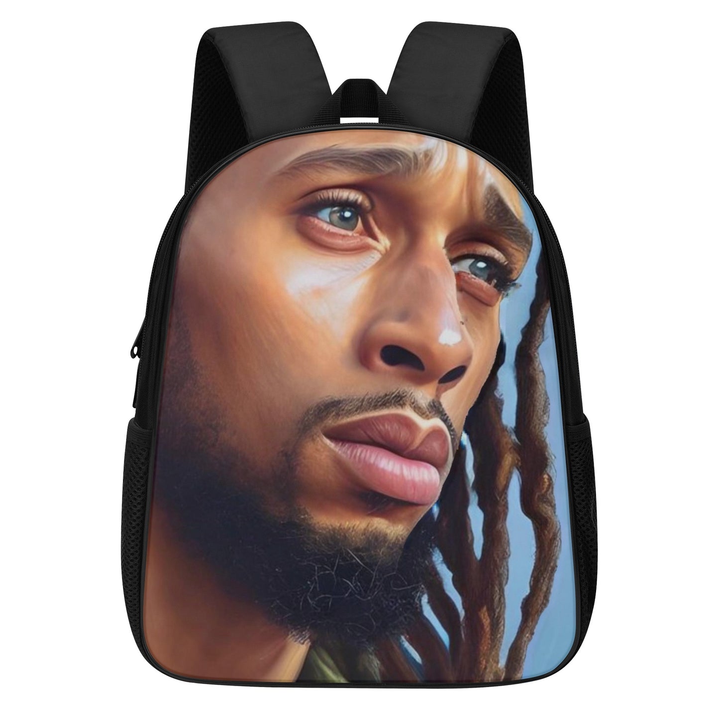 14 Inch Nylon Black Jesus Backpack