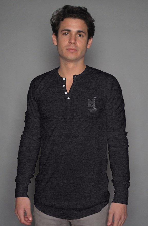Jesus long sleeve henley