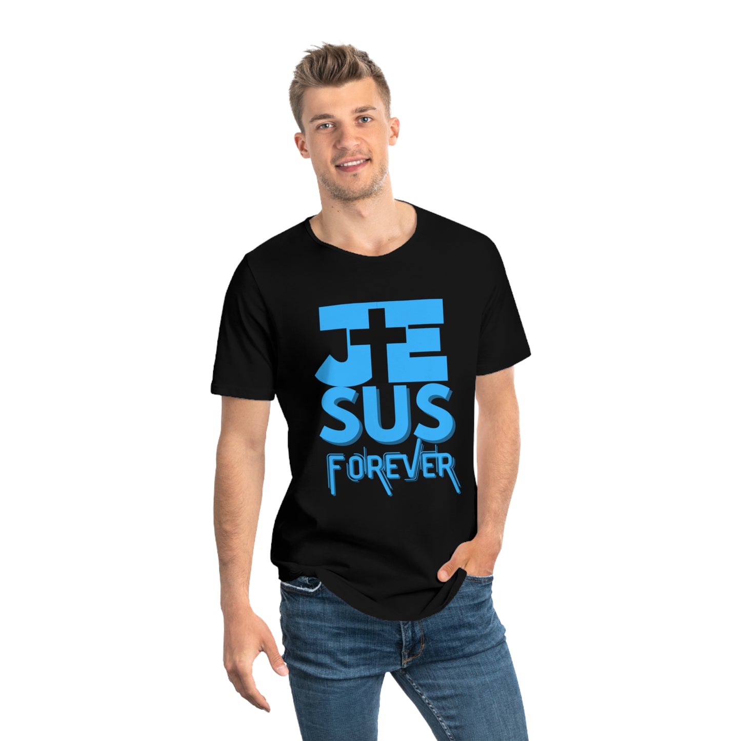 Men's Jersey Curved Hem Tee