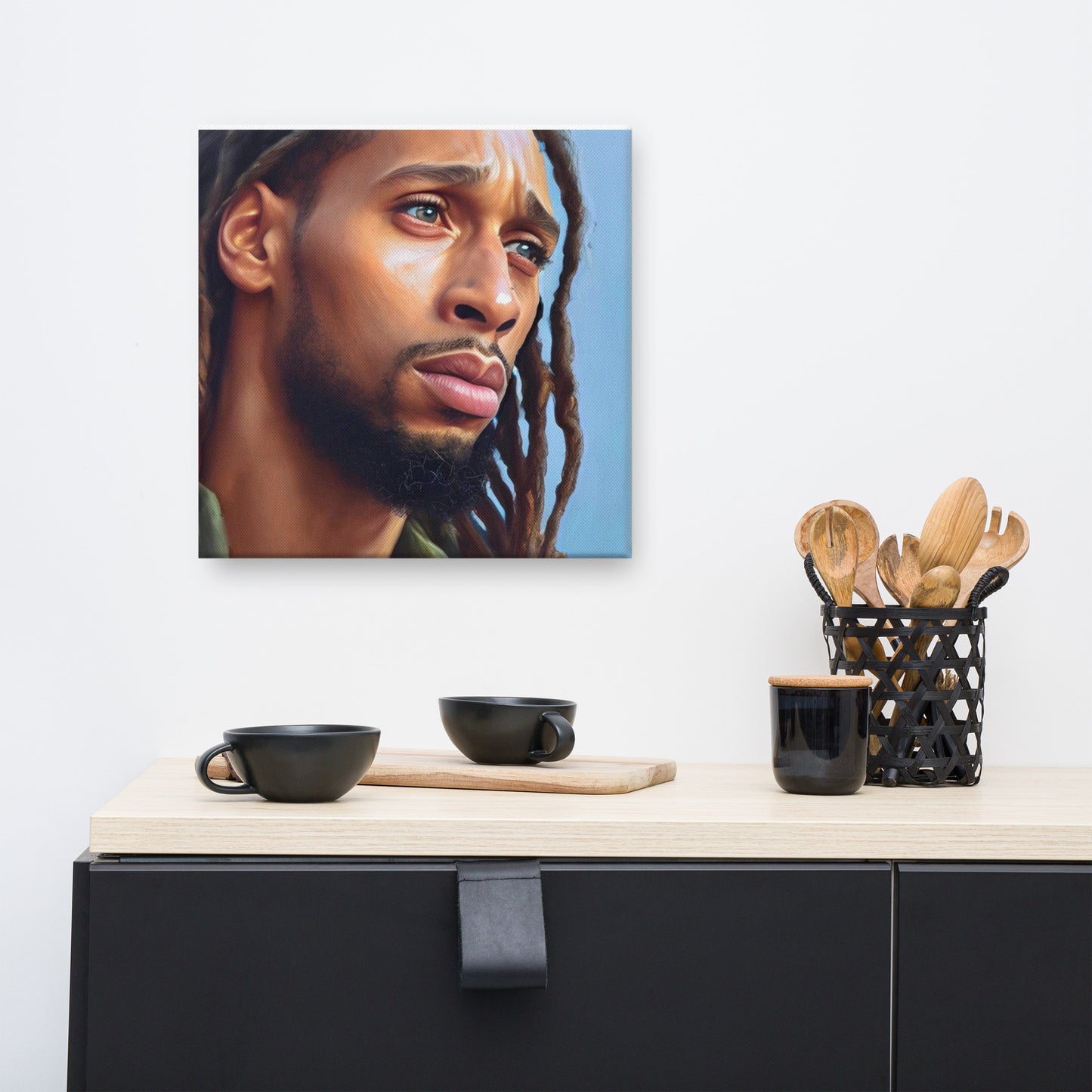 Black Jesus Canvas