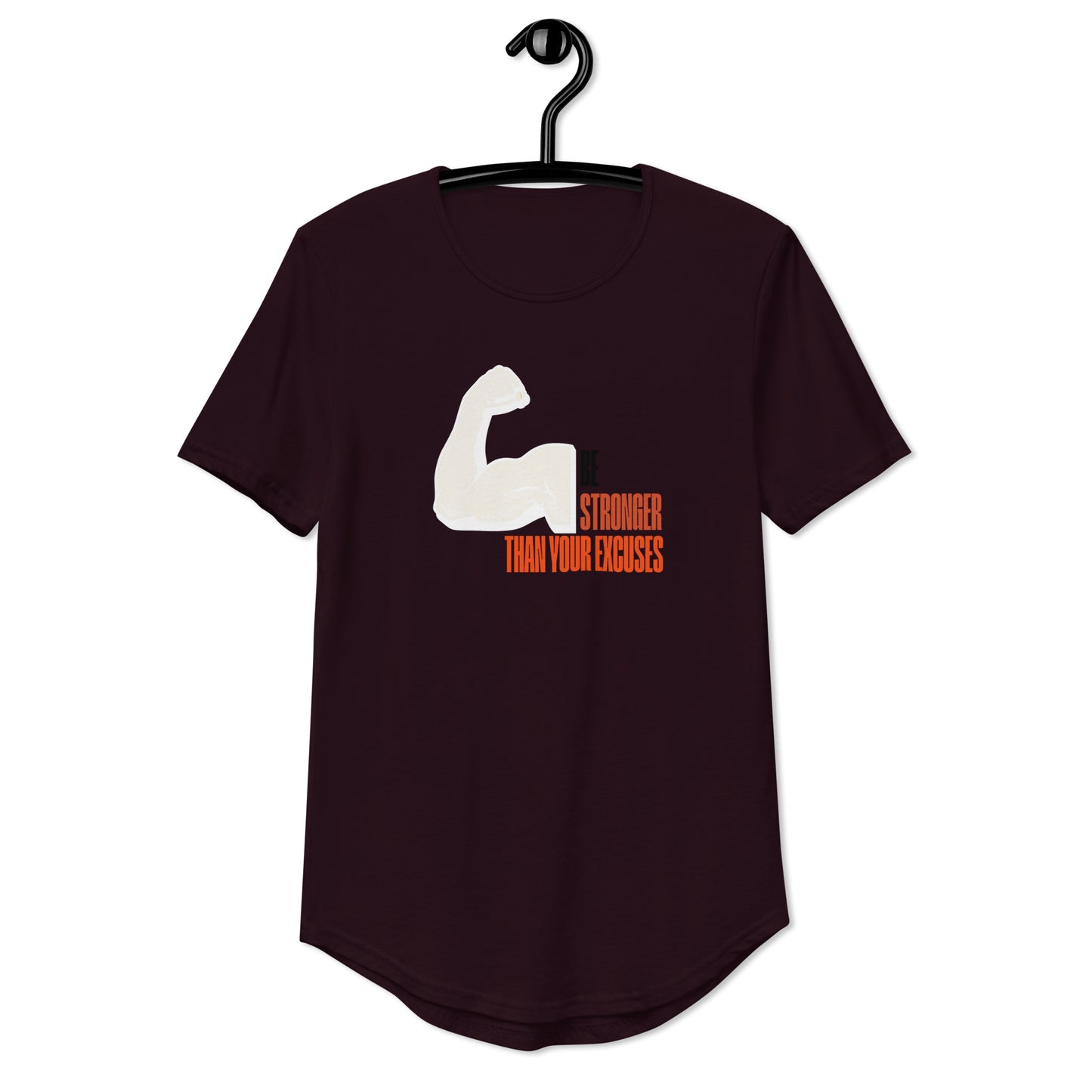 BSTYE Men's Curved Hem T-Shirt