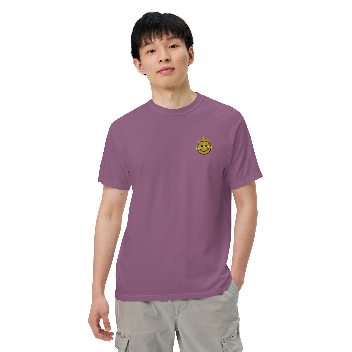 JESUS JOY Men’s garment-dyed heavyweight t-shirt