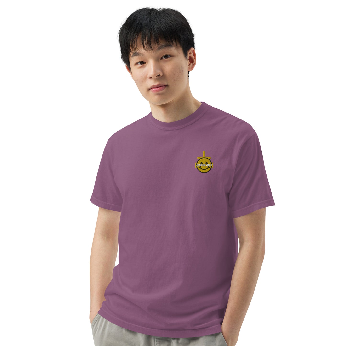 JESUS JOY Men’s garment-dyed heavyweight t-shirt