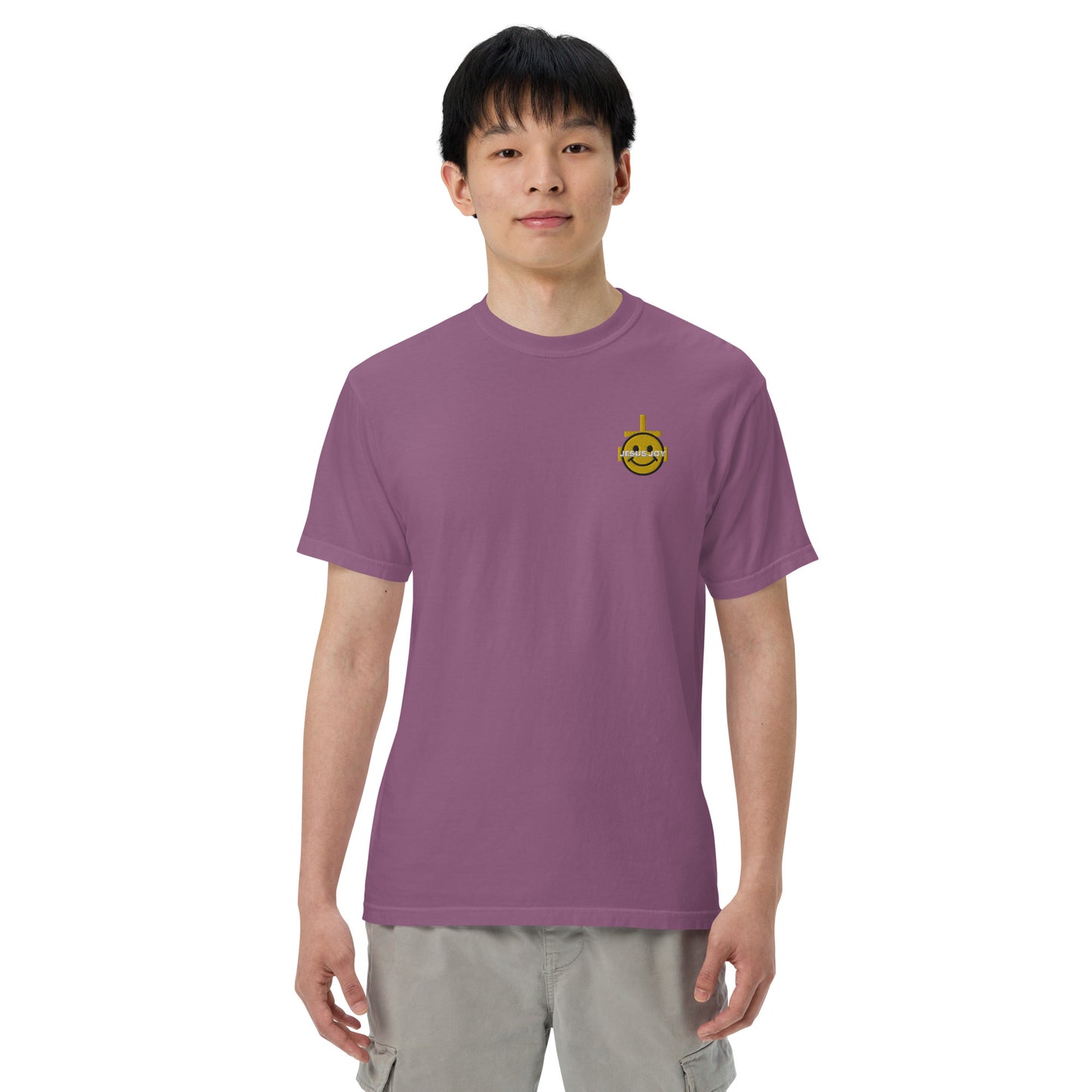 JESUS JOY Men’s garment-dyed heavyweight t-shirt
