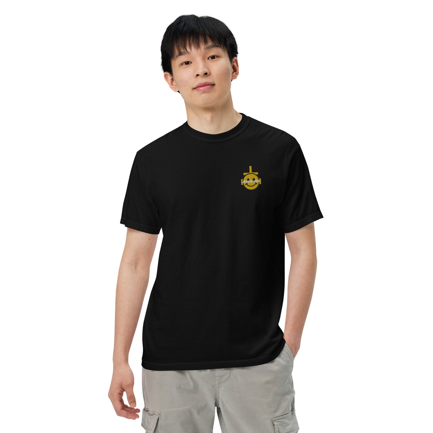 JESUS JOY Men’s garment-dyed heavyweight t-shirt