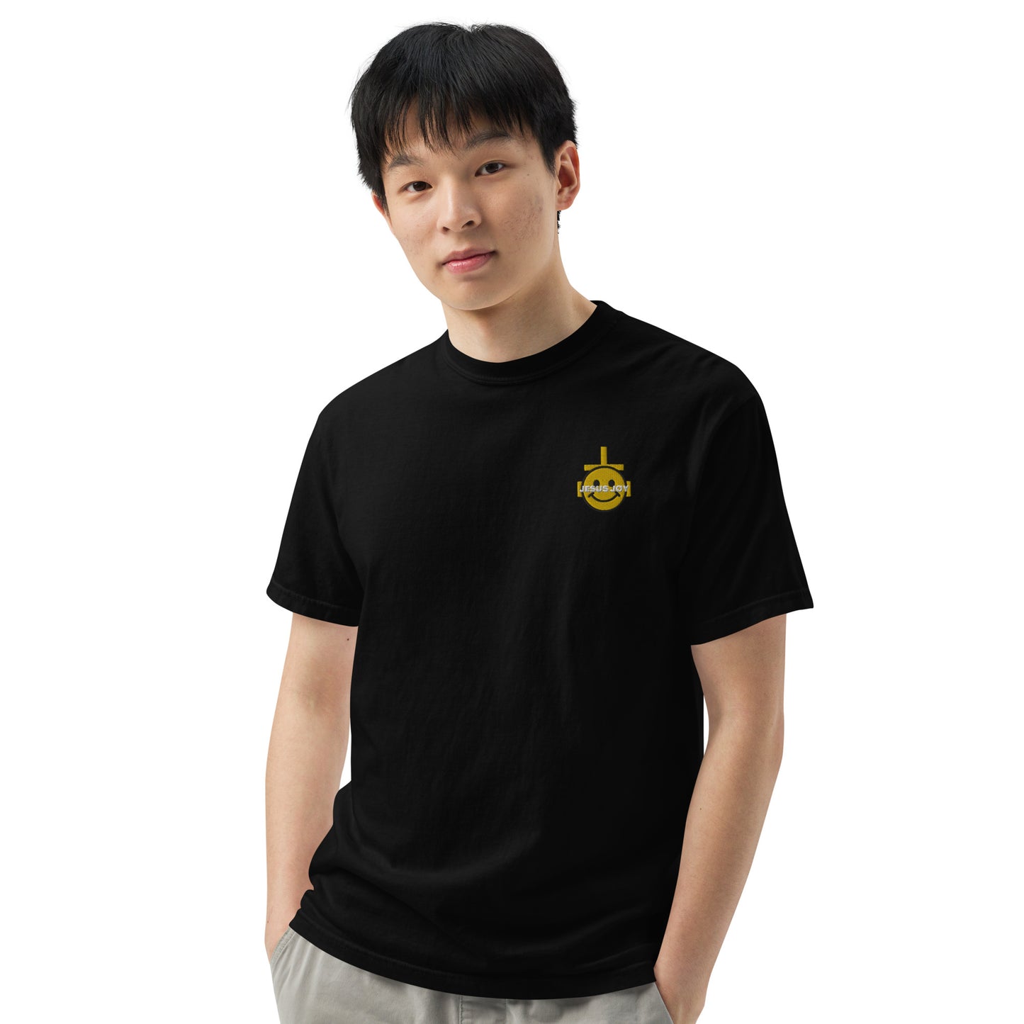 JESUS JOY Men’s garment-dyed heavyweight t-shirt
