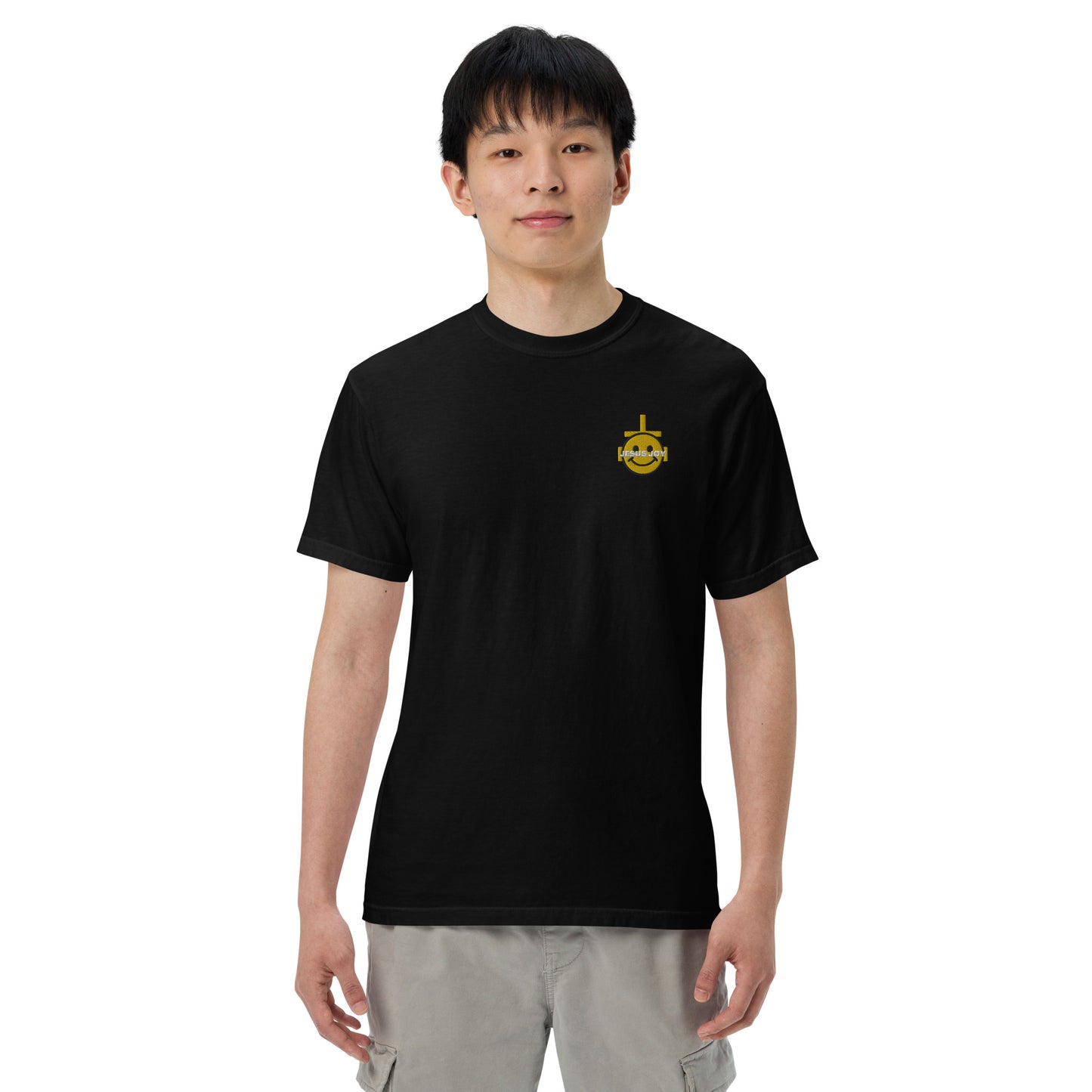 JESUS JOY Men’s garment-dyed heavyweight t-shirt
