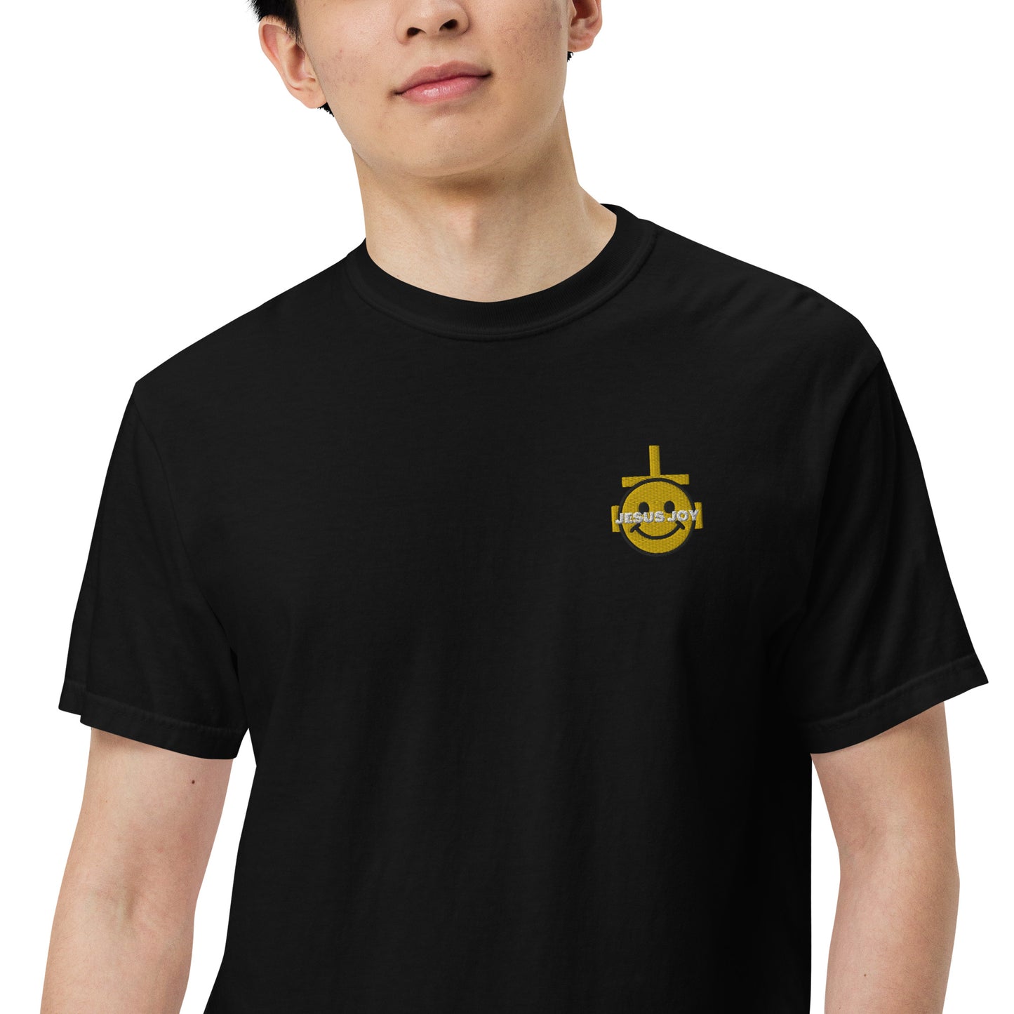 JESUS JOY Men’s garment-dyed heavyweight t-shirt