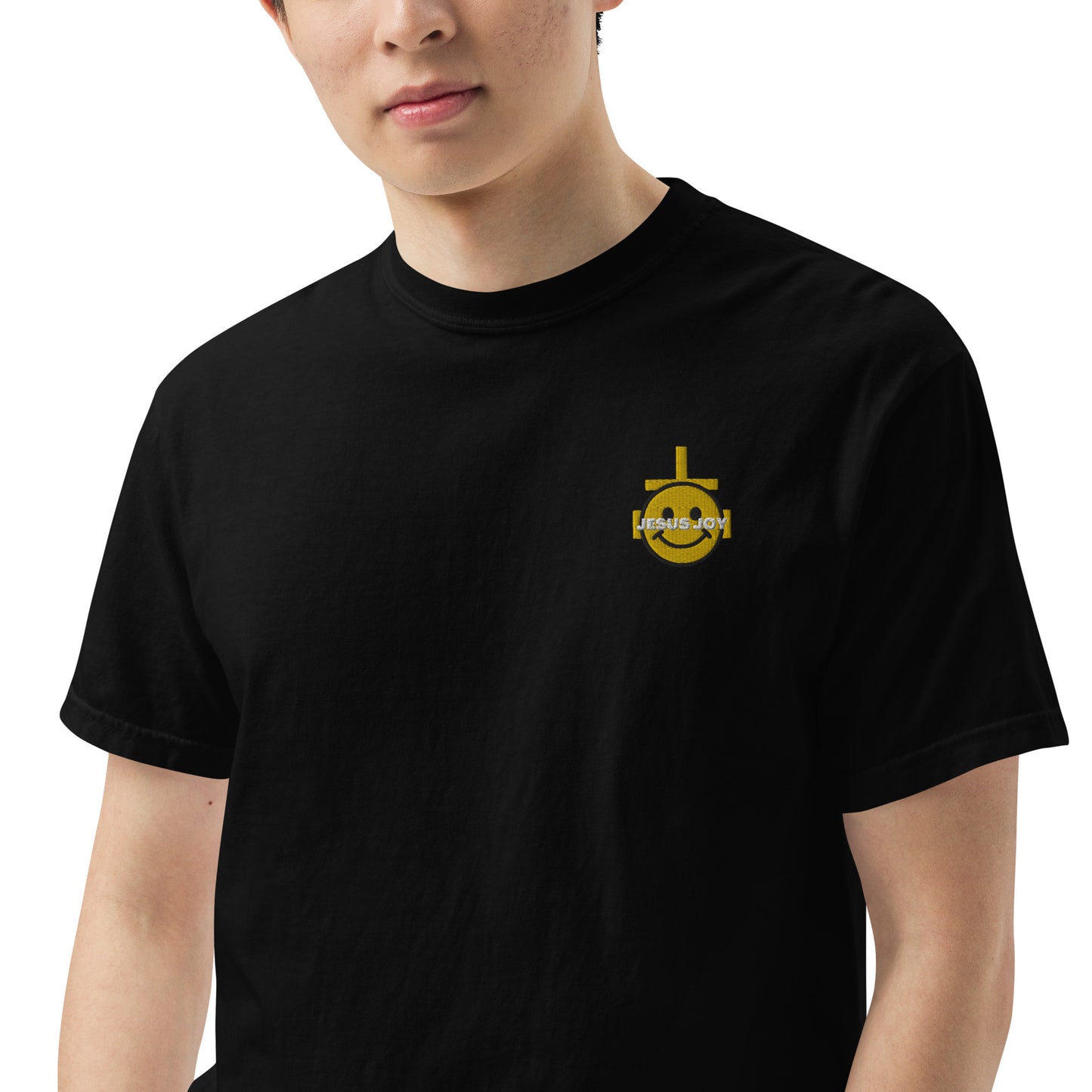 JESUS JOY Men’s garment-dyed heavyweight t-shirt