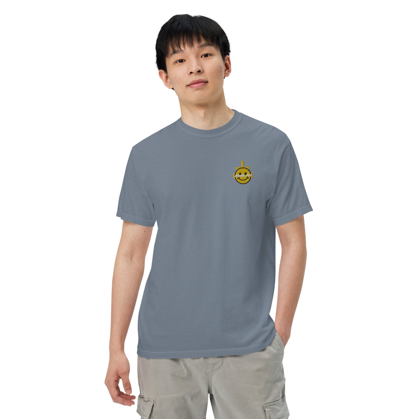 JESUS JOY Men’s garment-dyed heavyweight t-shirt