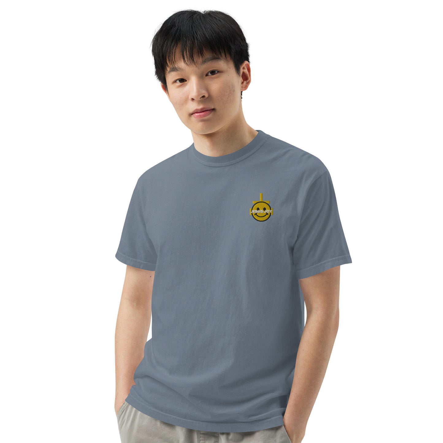 JESUS JOY Men’s garment-dyed heavyweight t-shirt