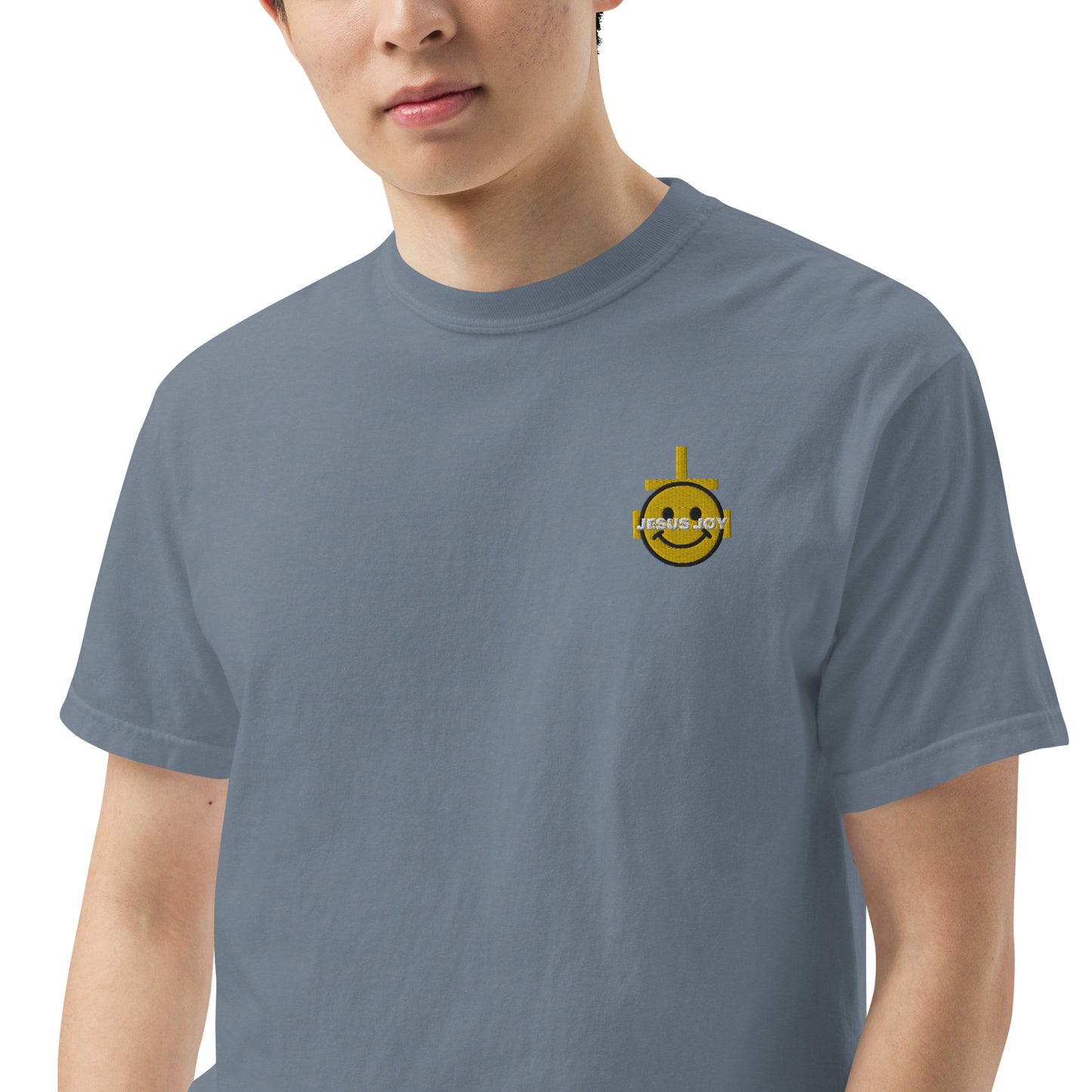 JESUS JOY Men’s garment-dyed heavyweight t-shirt