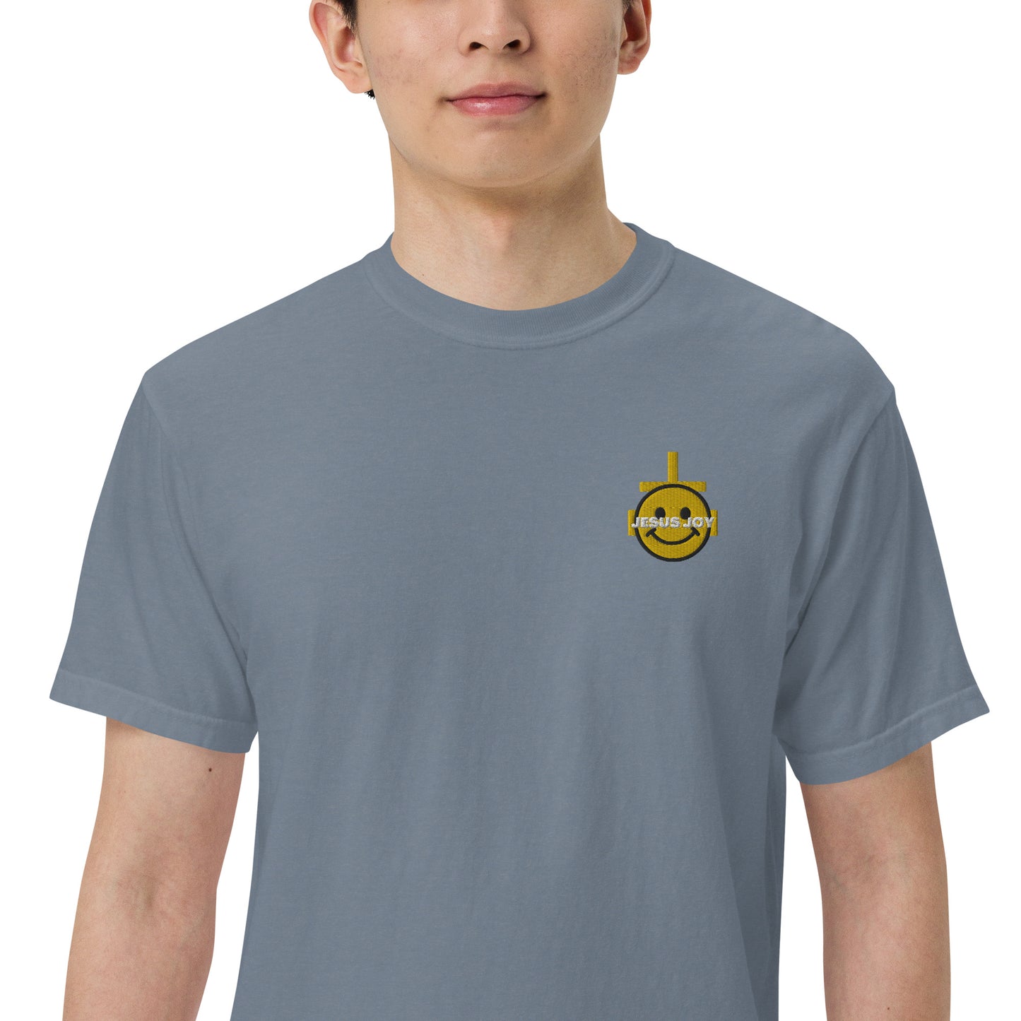 JESUS JOY Men’s garment-dyed heavyweight t-shirt