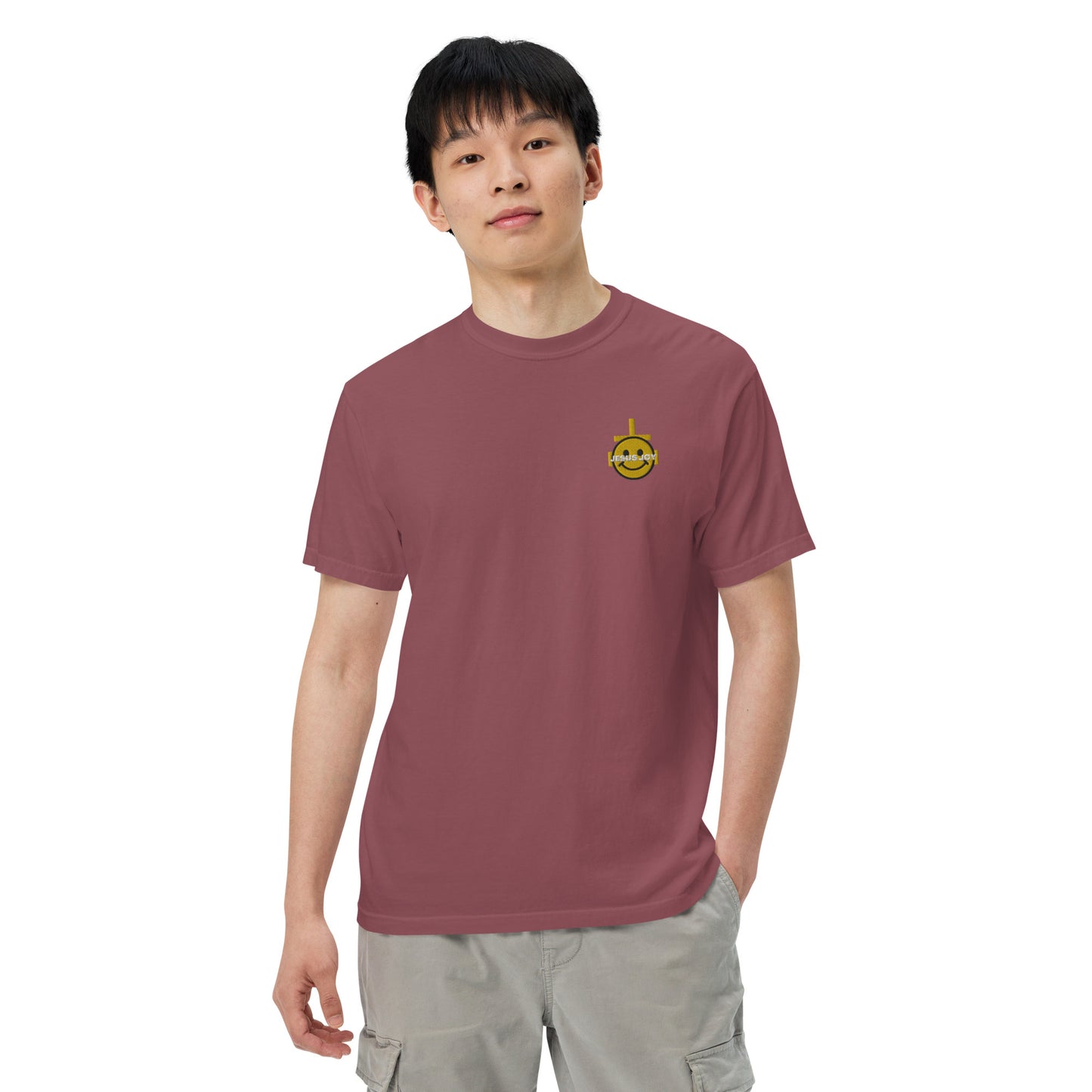 JESUS JOY Men’s garment-dyed heavyweight t-shirt