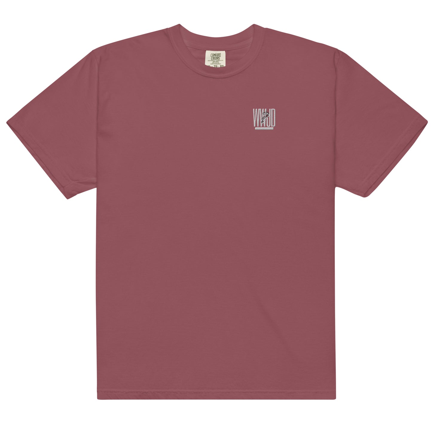 WWJD Men’s garment-dyed heavyweight t-shirt