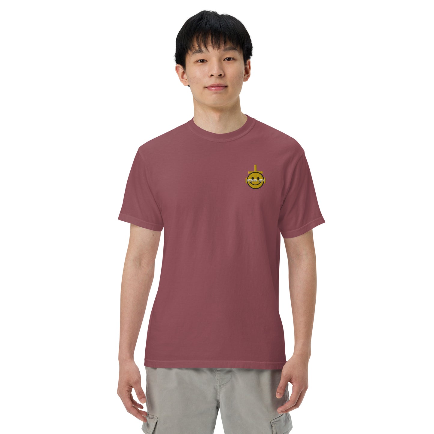 JESUS JOY Men’s garment-dyed heavyweight t-shirt