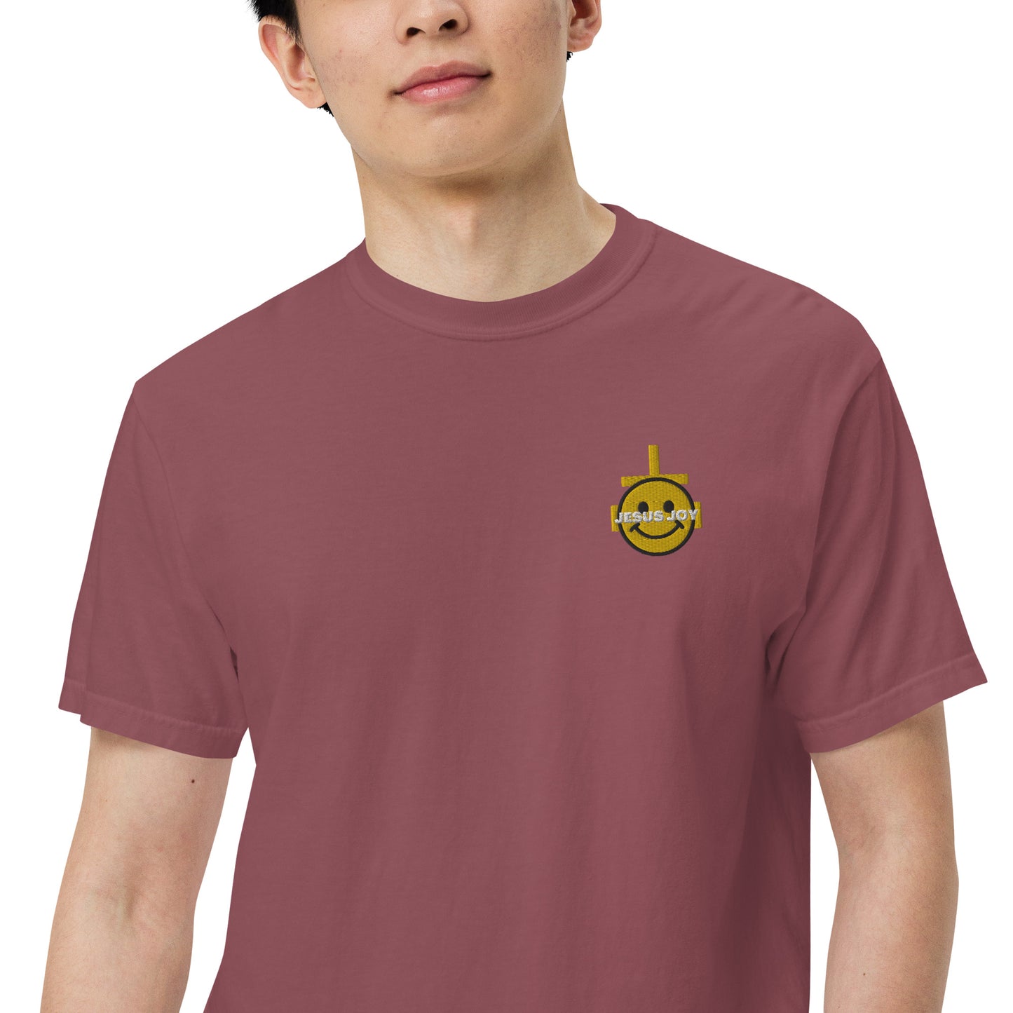JESUS JOY Men’s garment-dyed heavyweight t-shirt