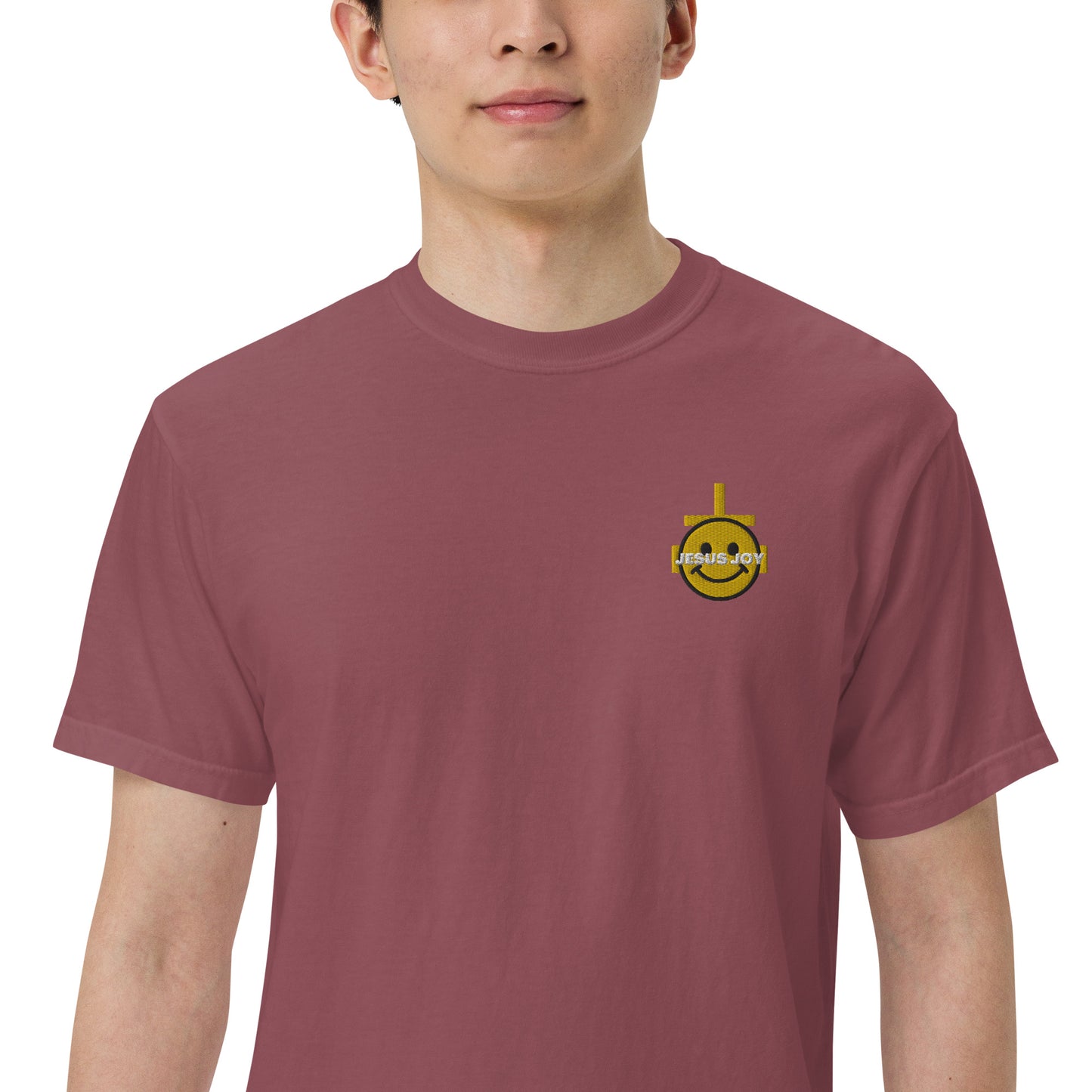 JESUS JOY Men’s garment-dyed heavyweight t-shirt