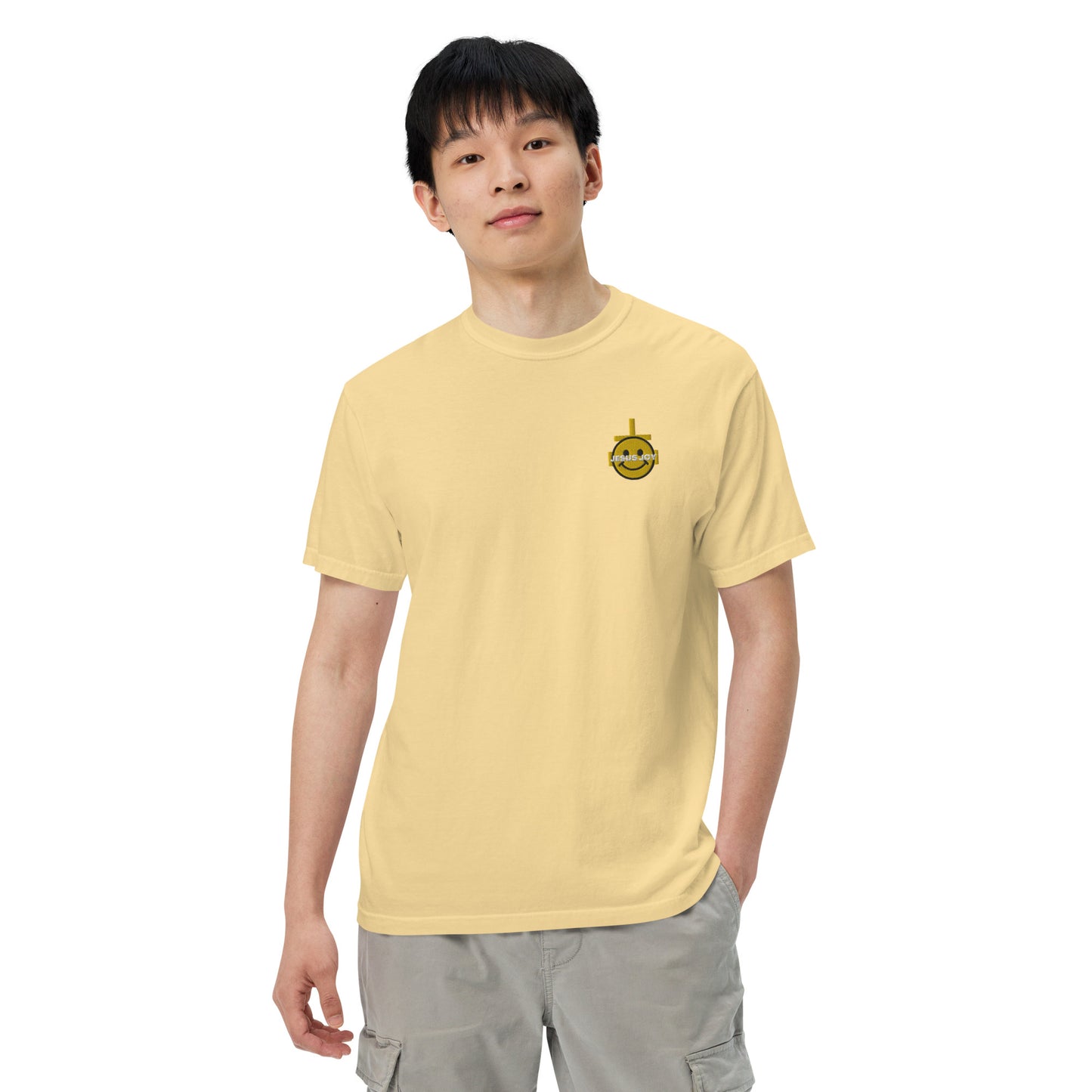 JESUS JOY Men’s garment-dyed heavyweight t-shirt