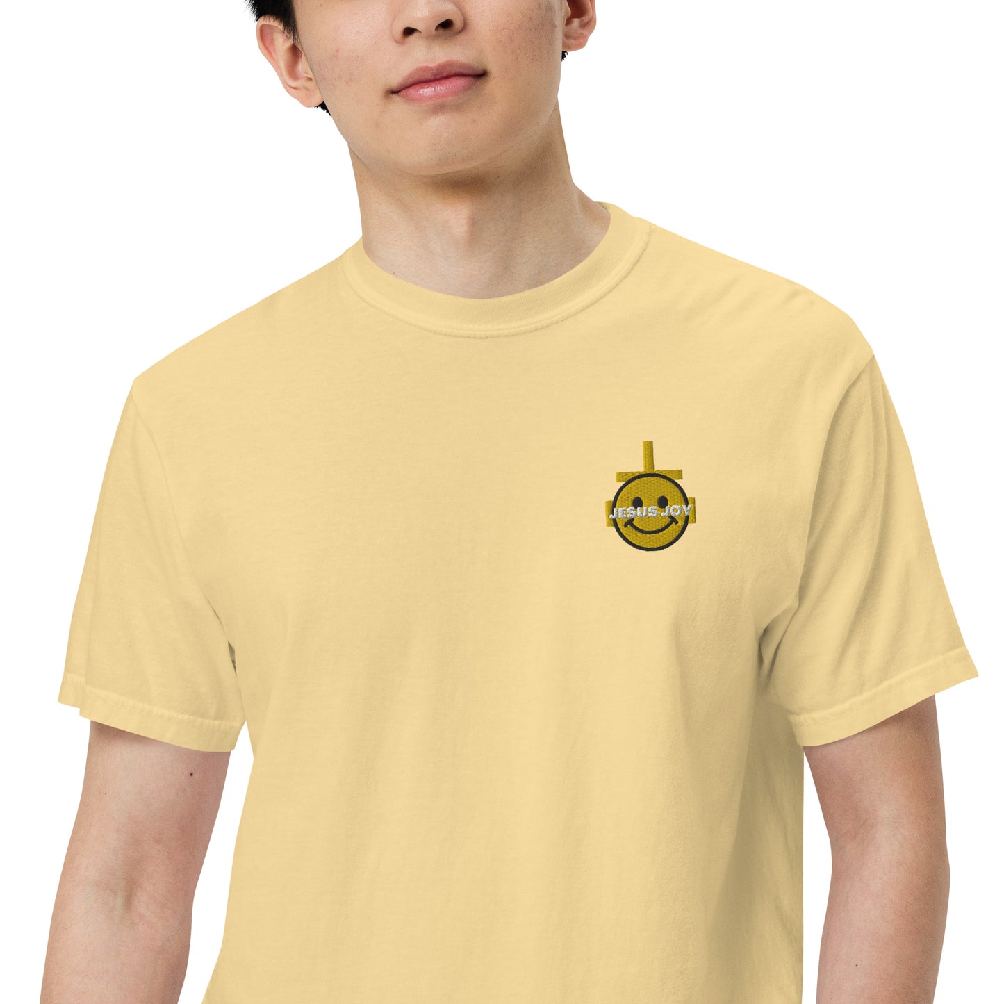 JESUS JOY Men’s garment-dyed heavyweight t-shirt