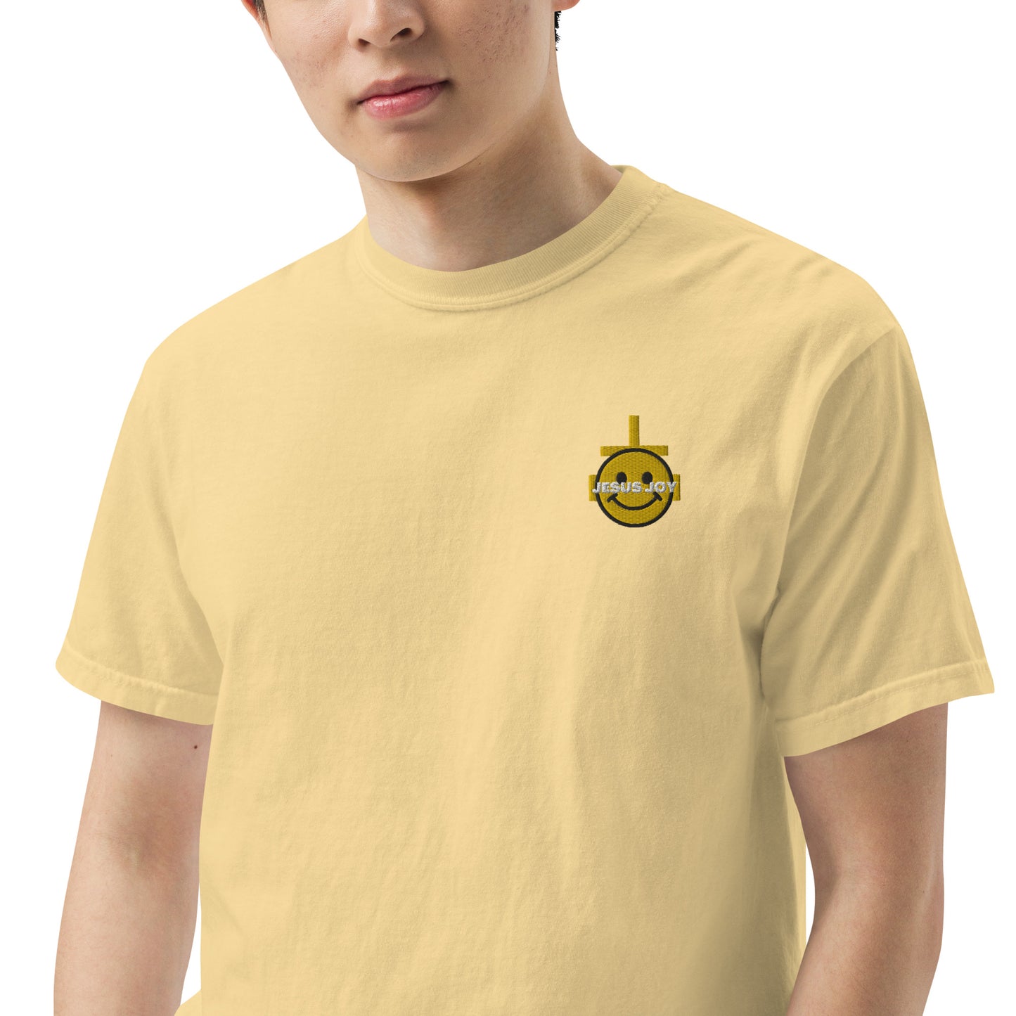 JESUS JOY Men’s garment-dyed heavyweight t-shirt