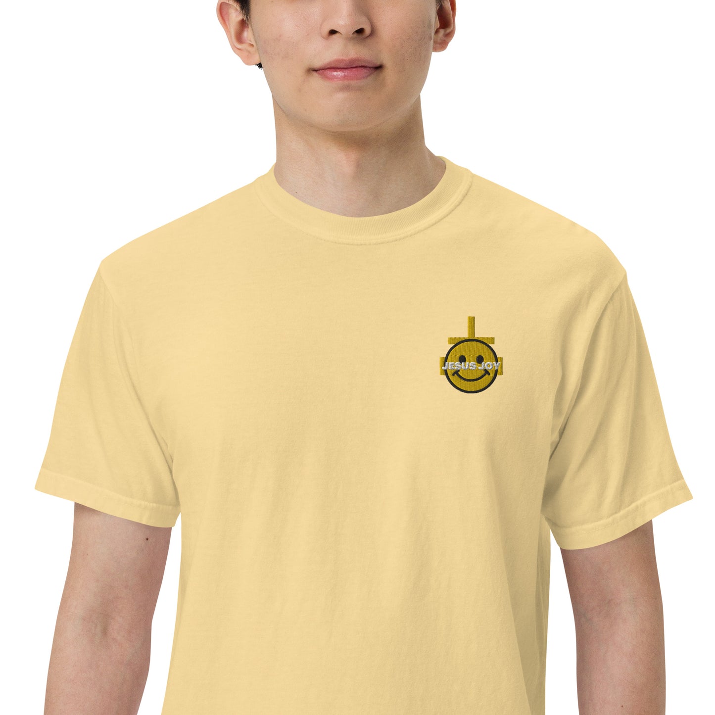 JESUS JOY Men’s garment-dyed heavyweight t-shirt