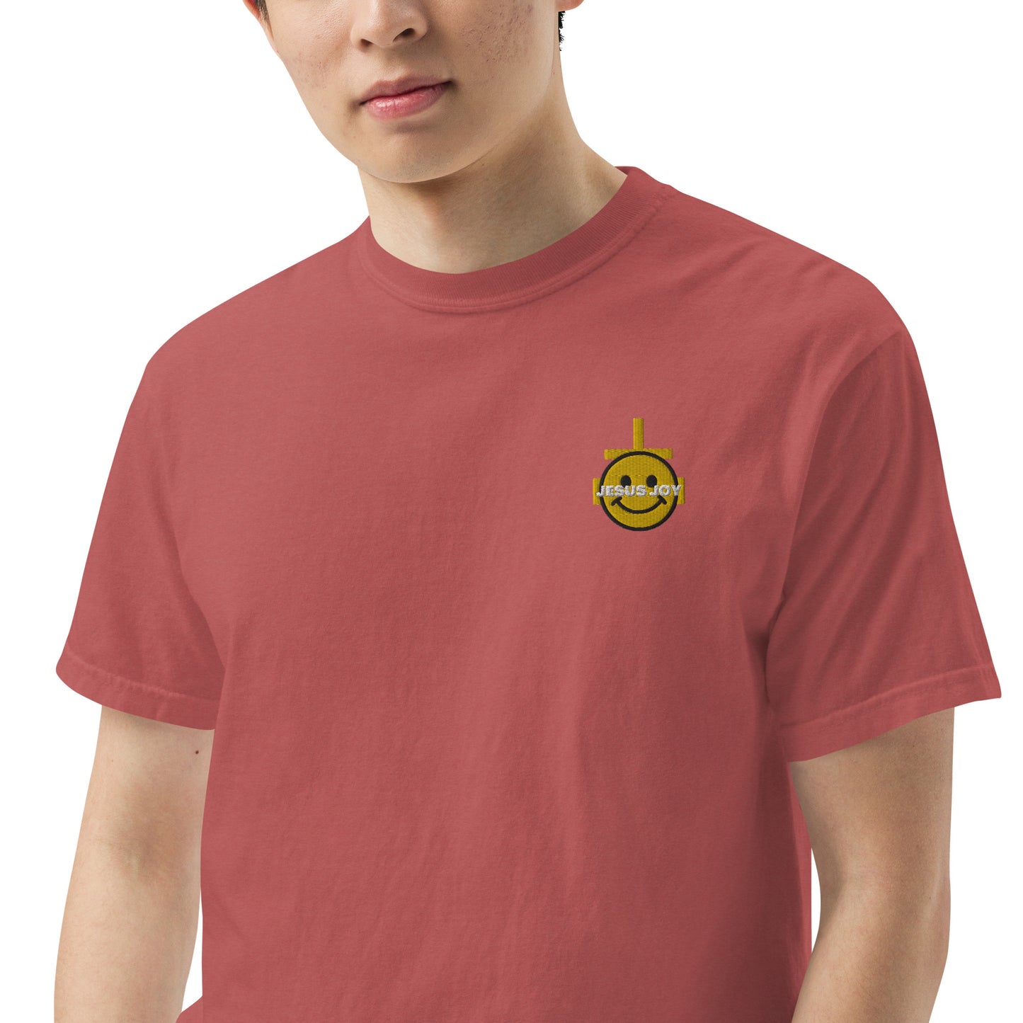 JESUS JOY Men’s garment-dyed heavyweight t-shirt