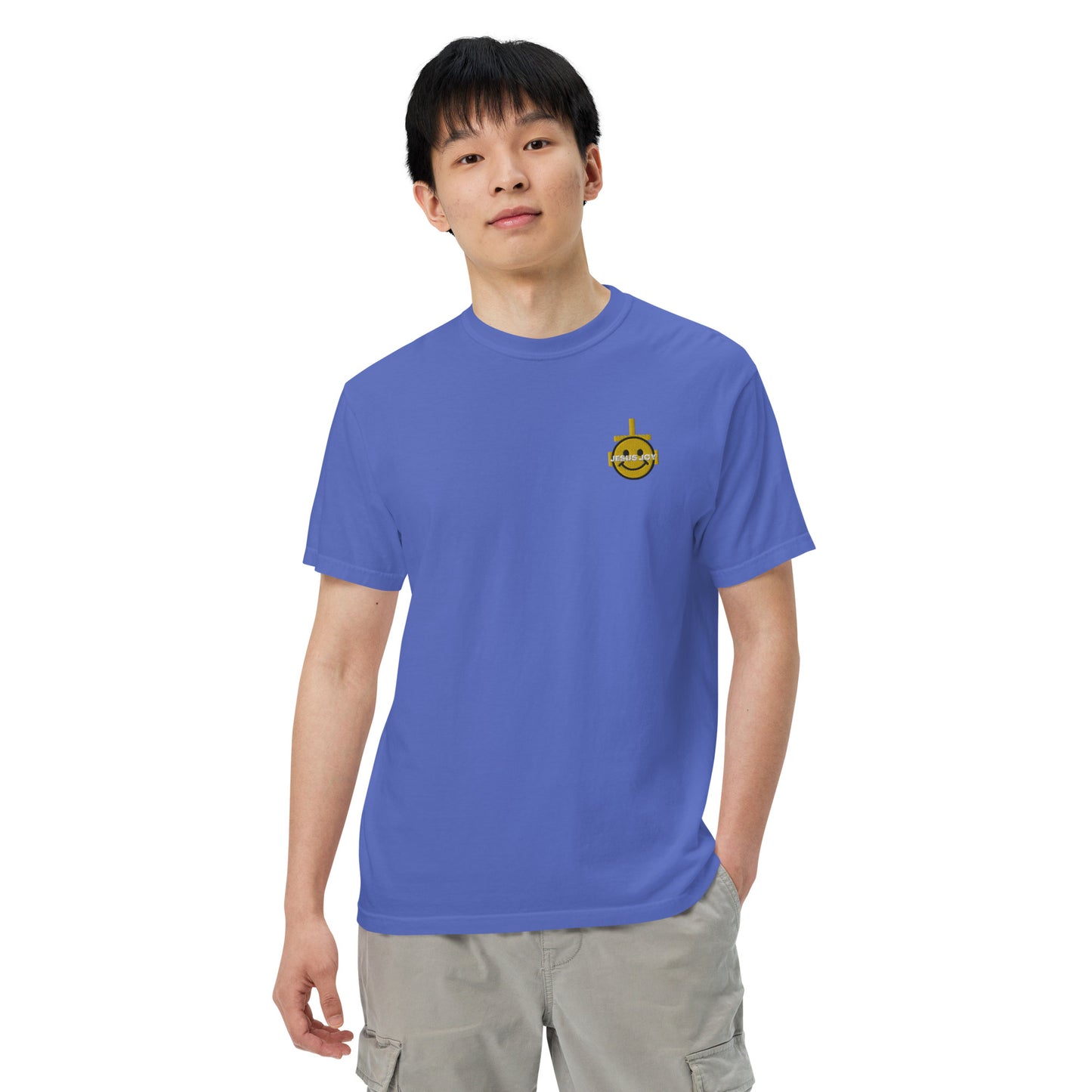 JESUS JOY Men’s garment-dyed heavyweight t-shirt