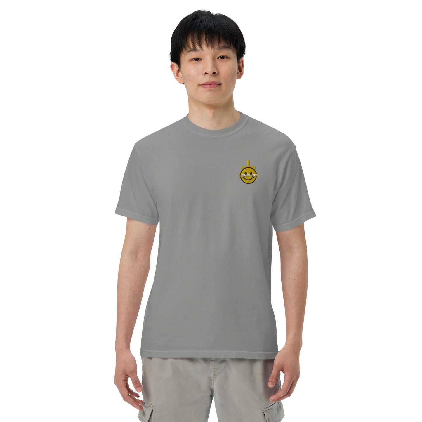 JESUS JOY Men’s garment-dyed heavyweight t-shirt