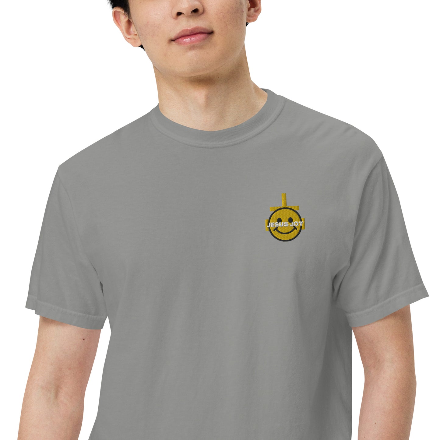JESUS JOY Men’s garment-dyed heavyweight t-shirt