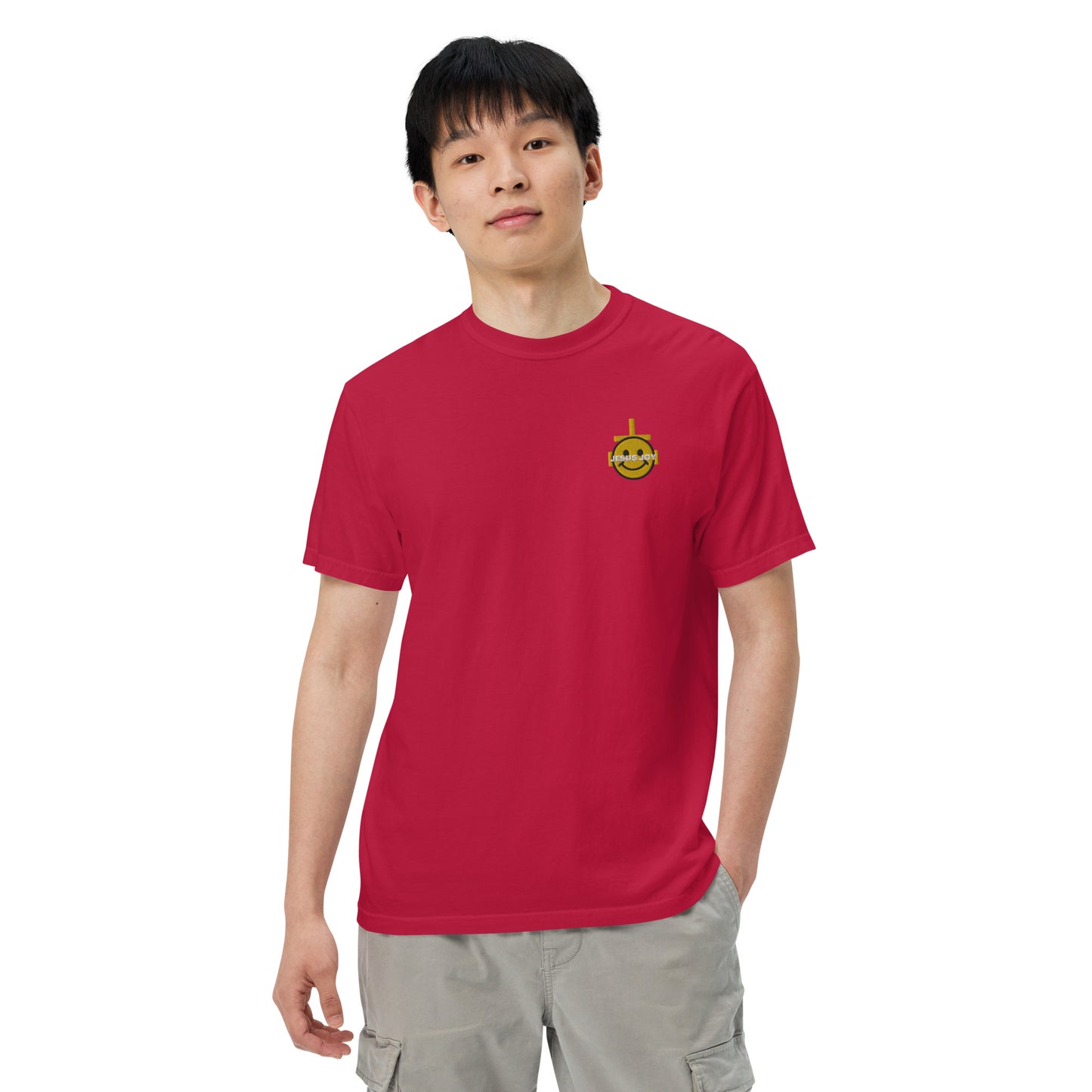 JESUS JOY Men’s garment-dyed heavyweight t-shirt