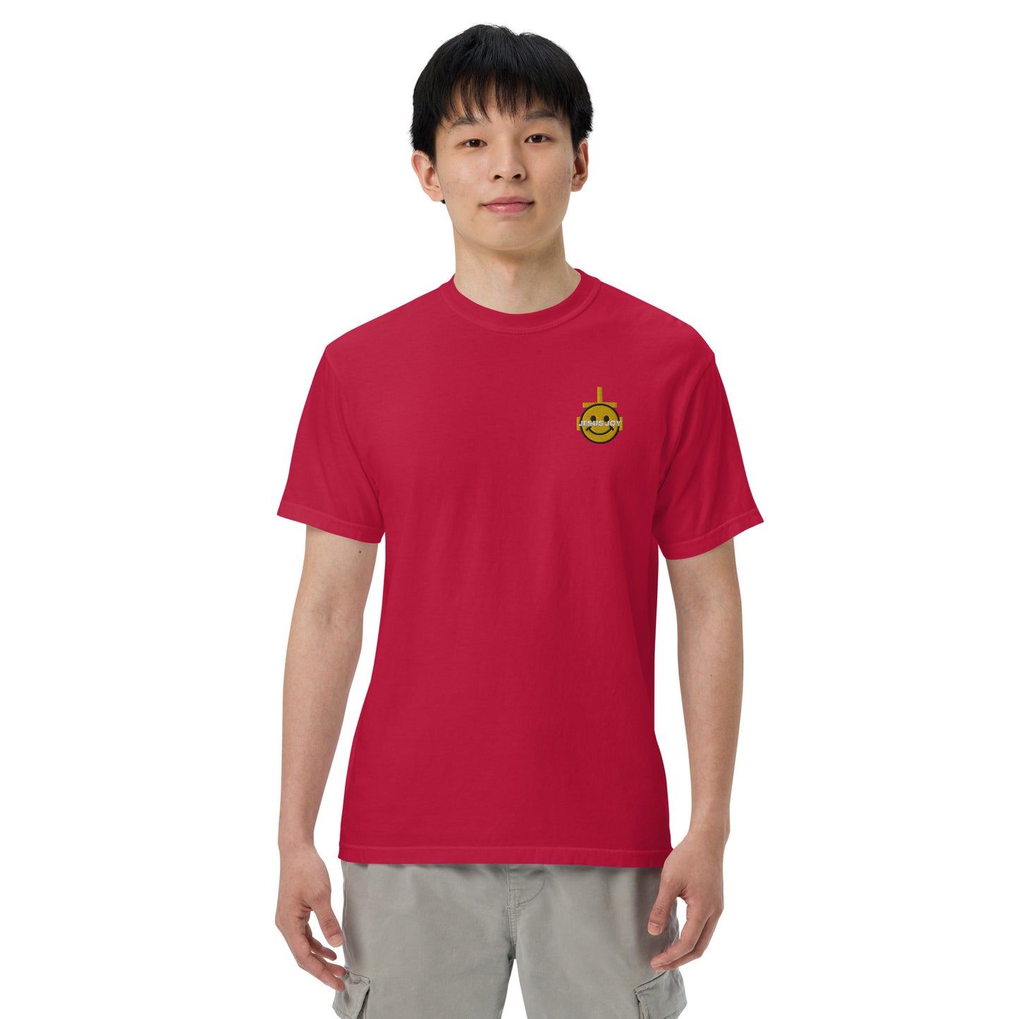 JESUS JOY Men’s garment-dyed heavyweight t-shirt