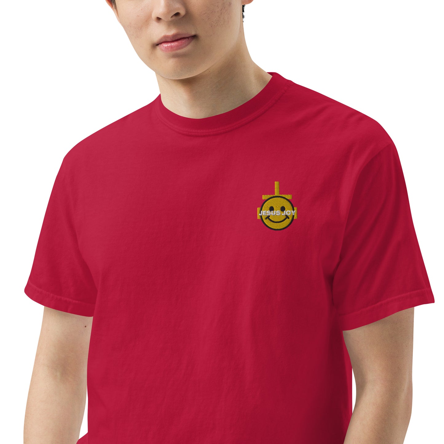 JESUS JOY Men’s garment-dyed heavyweight t-shirt