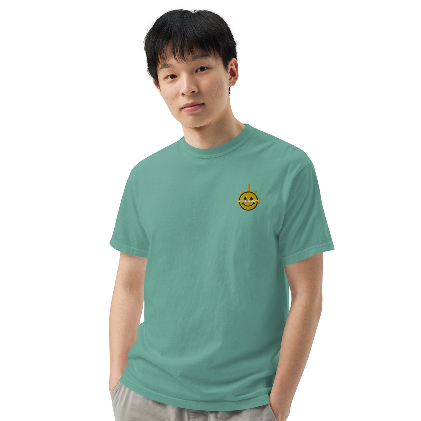 JESUS JOY Men’s garment-dyed heavyweight t-shirt